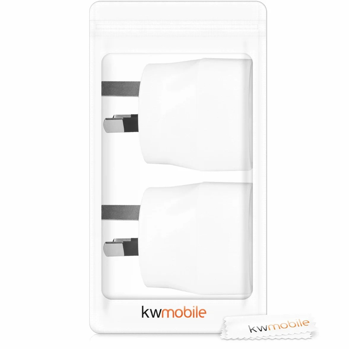 kwmobile Adattatore universale Australia Tipo I - 2x Adattatori da viaggio presa Tipo-I - bianco