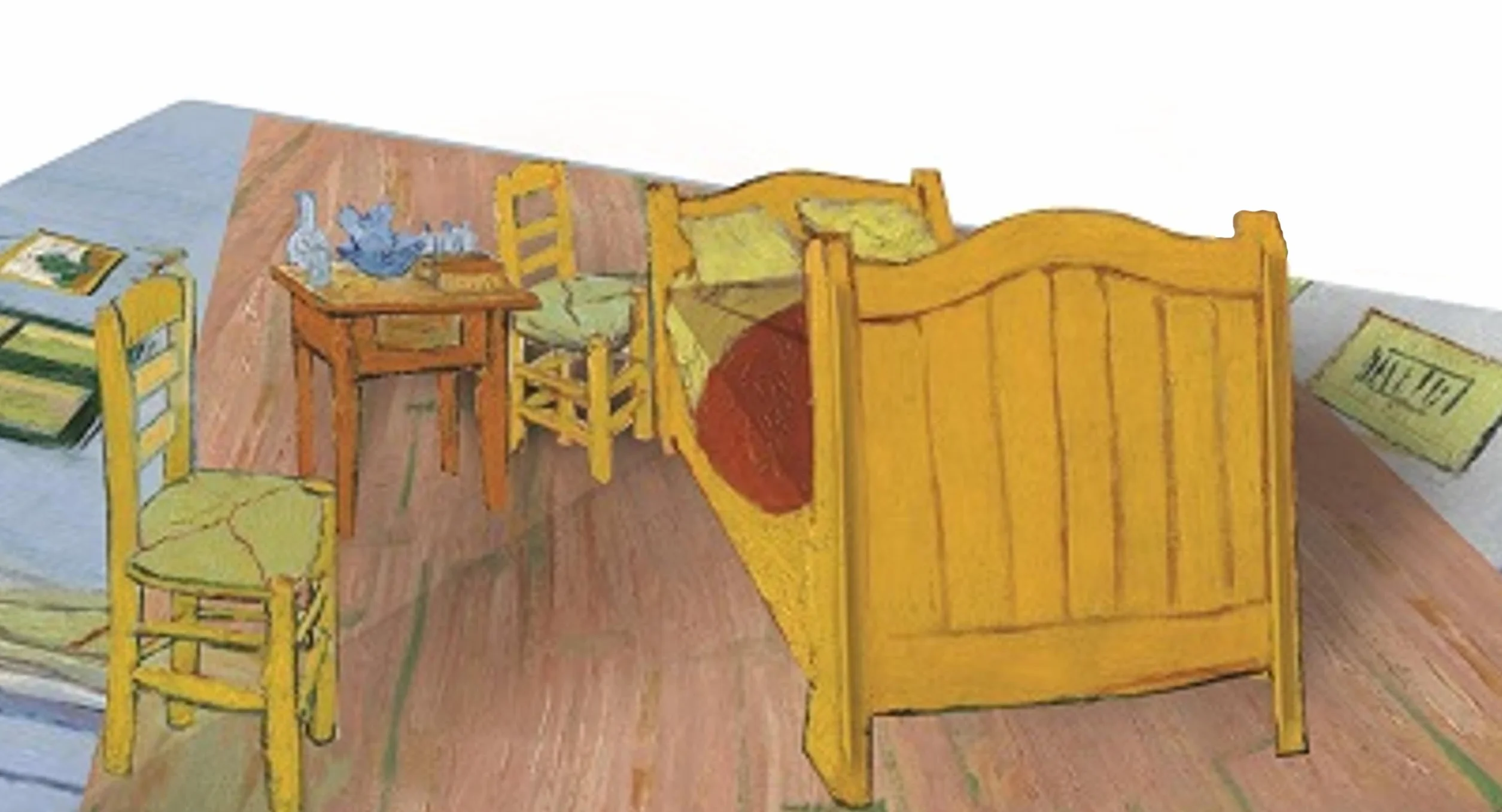 Van Gogh The Bedroom Pop-Up Biglietto regalo 3D per compleanno ricorrenze con busta