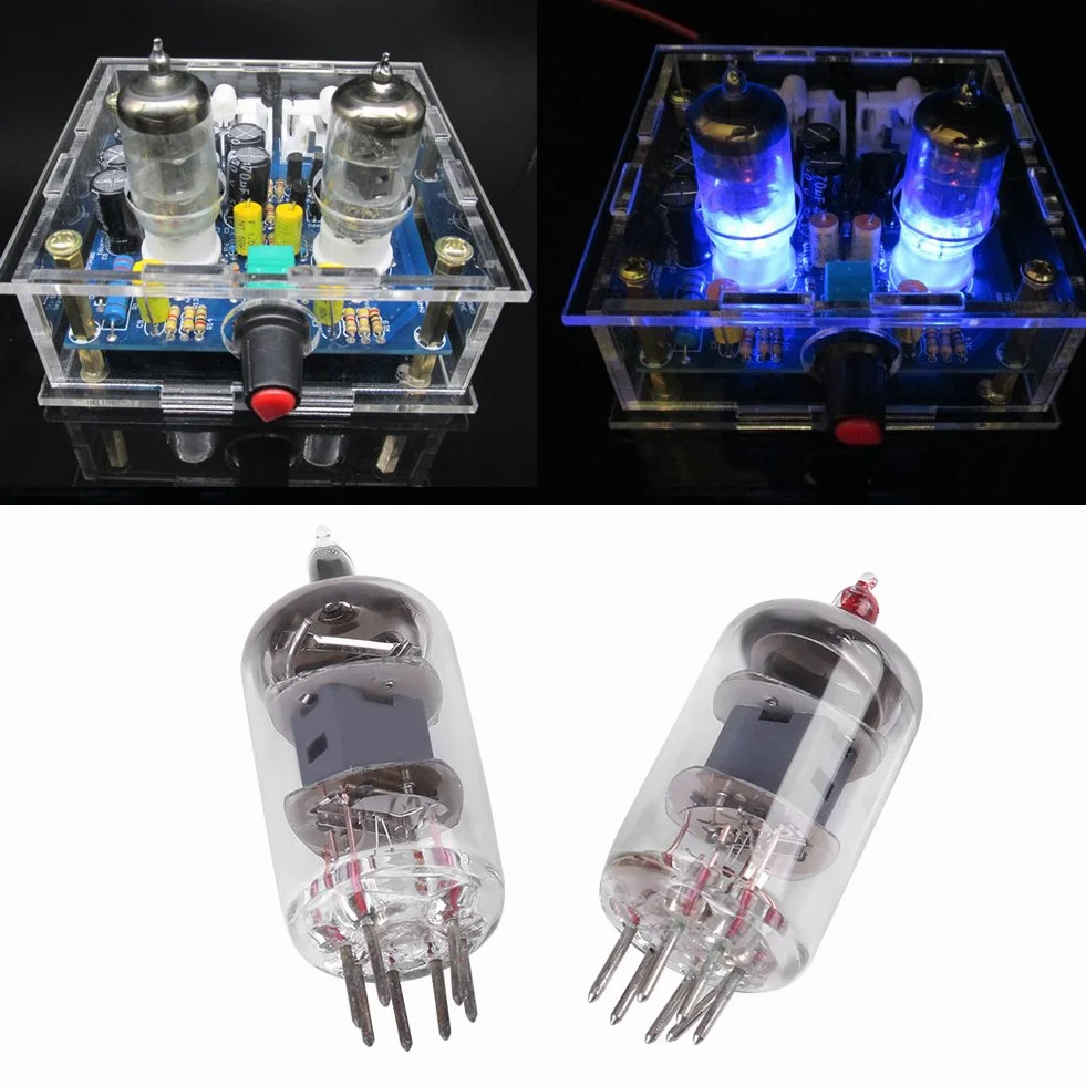 TOPINCN Kit Amplificatore valvole 6J1 Vuoto valvola Elettronica Tubo preamplificatore Amplificatore Bordo Cuffie amp AC12V 0.8A