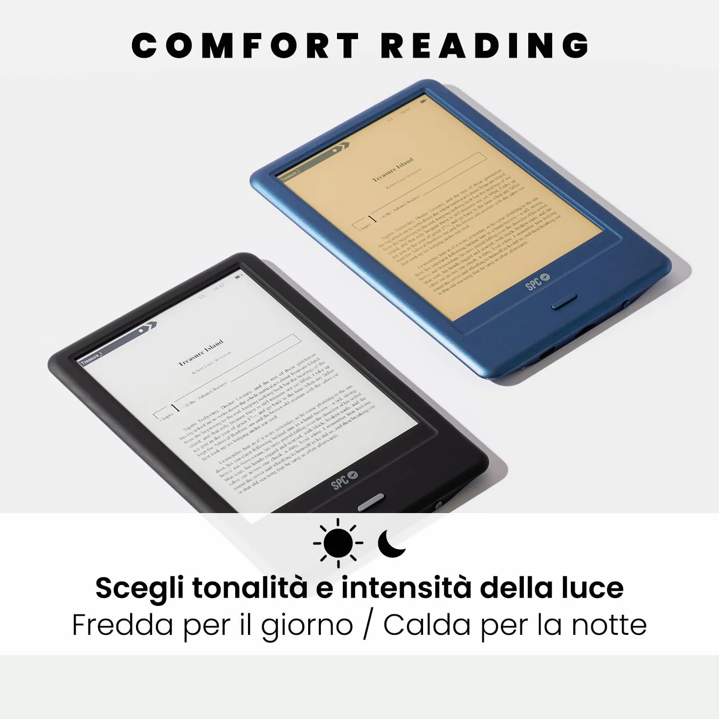 SPC Dickens Light 2 Pro E-book 6 pollici touch screen E-Ink 8 GB USB-C Nero