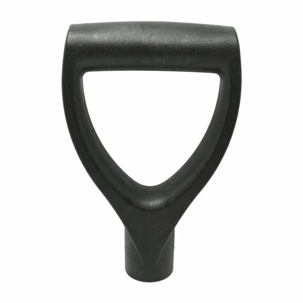 Manico a vanga Forca da giardino Manico a pala Impugnatura in plastica forma di D per strumenti di scavo e rastrello Sostituzione forcella nera
