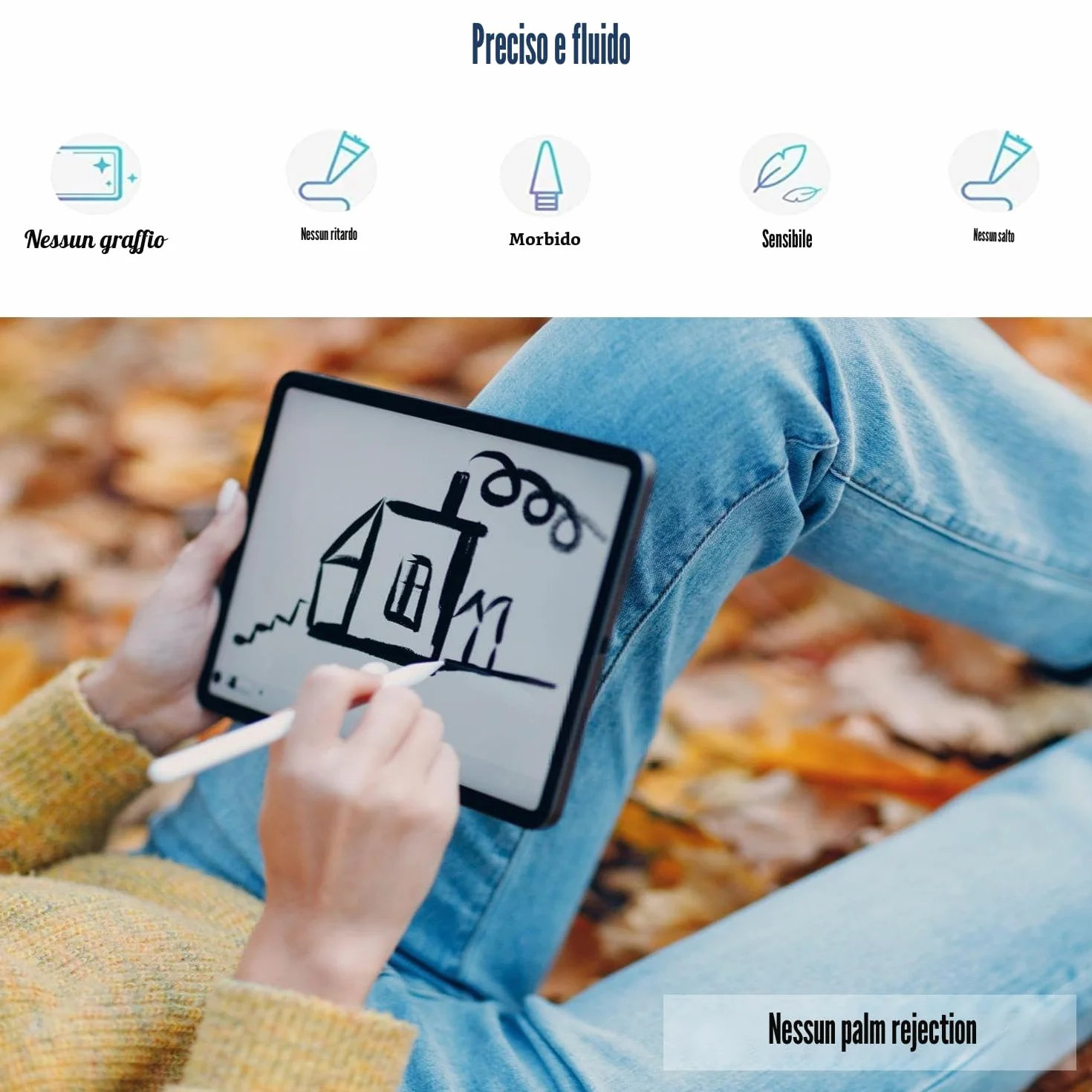 Antika Universal Capacitive Stylus Pen Magnetic Compatible with iPad, Android, iOS Smartphone Tablet