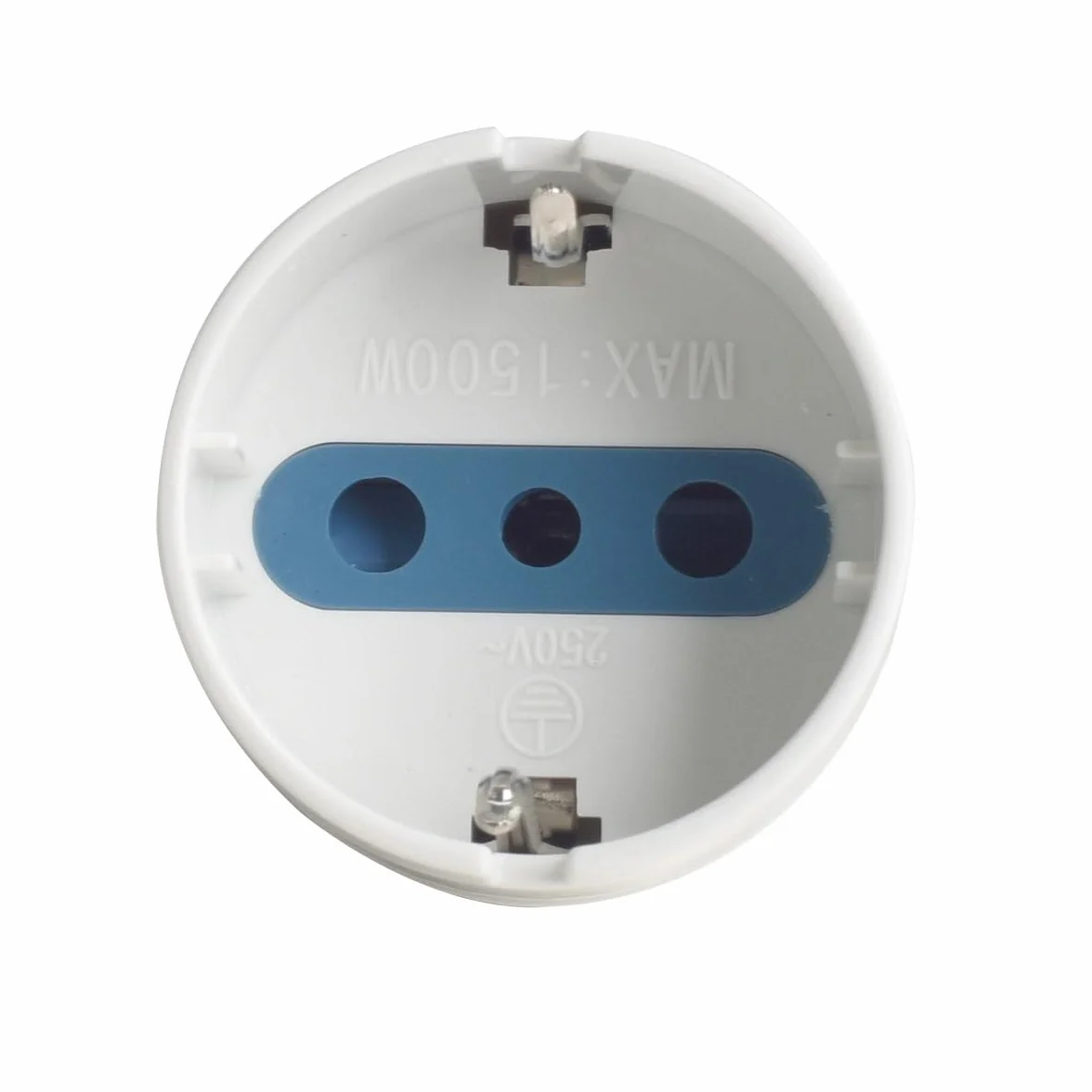 Adattatore Schuko 2P+T 10A/16A a Spina Italiana 10A Viaggio 250V 1500W 2 Pezzi Bianco