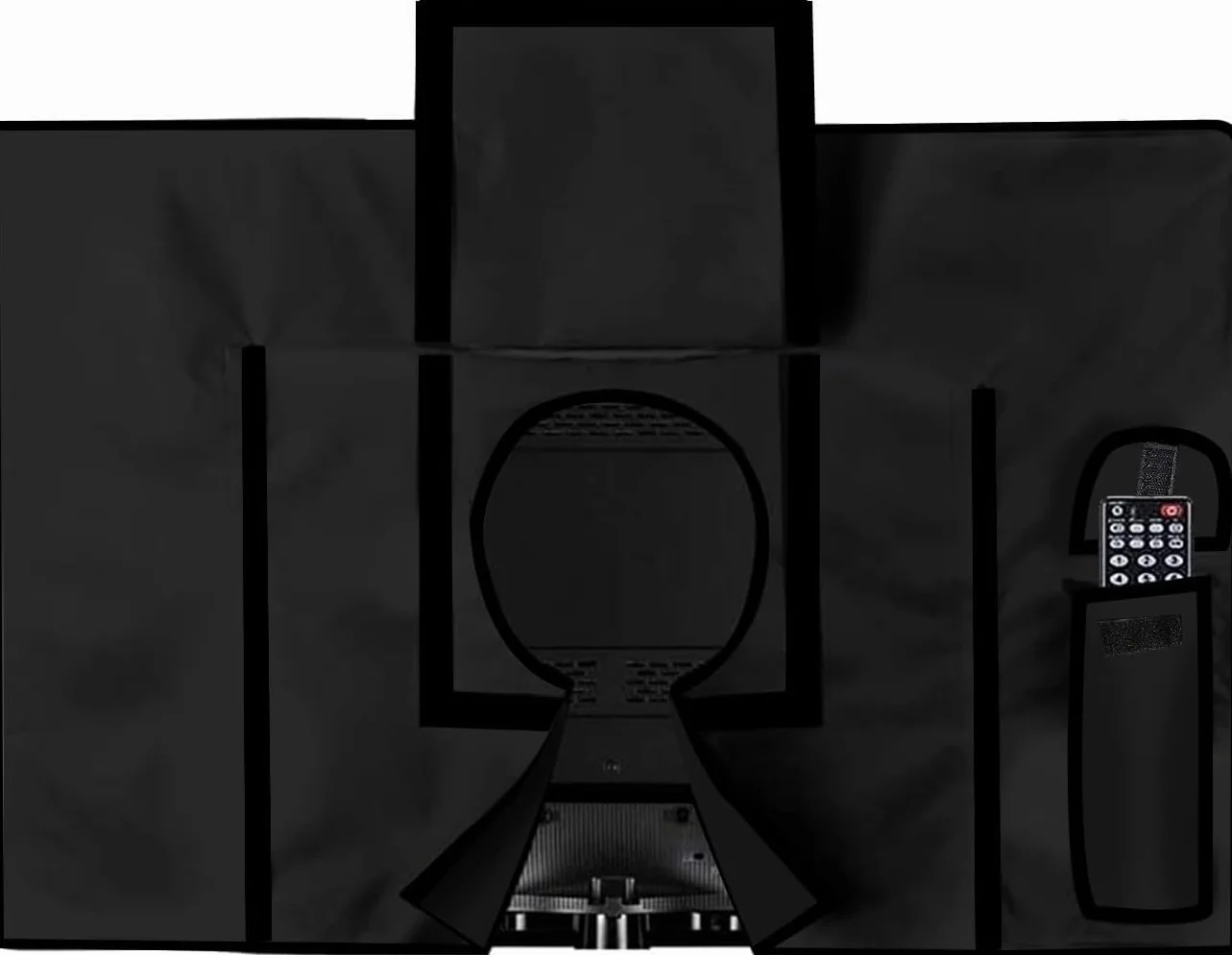 MaxAwe copertura per TV da esterni 118 x 74 x 14 cm resistente alle intemperie nero