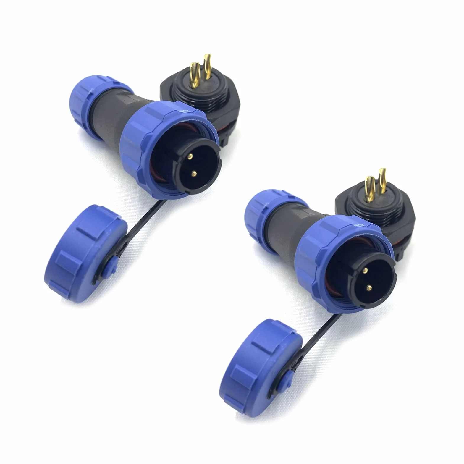 SP13 2 Poli Connettore Aeronautica IP68 Impermeabile 2 Pin Maschio Femmina 250V 13A