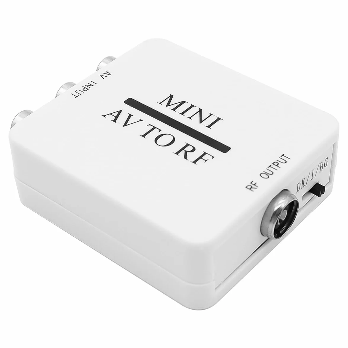 Convertidor Modulador AV a RF Bidireccional RCA Compuesto Adaptador AV2 PAL NTSC SECAM