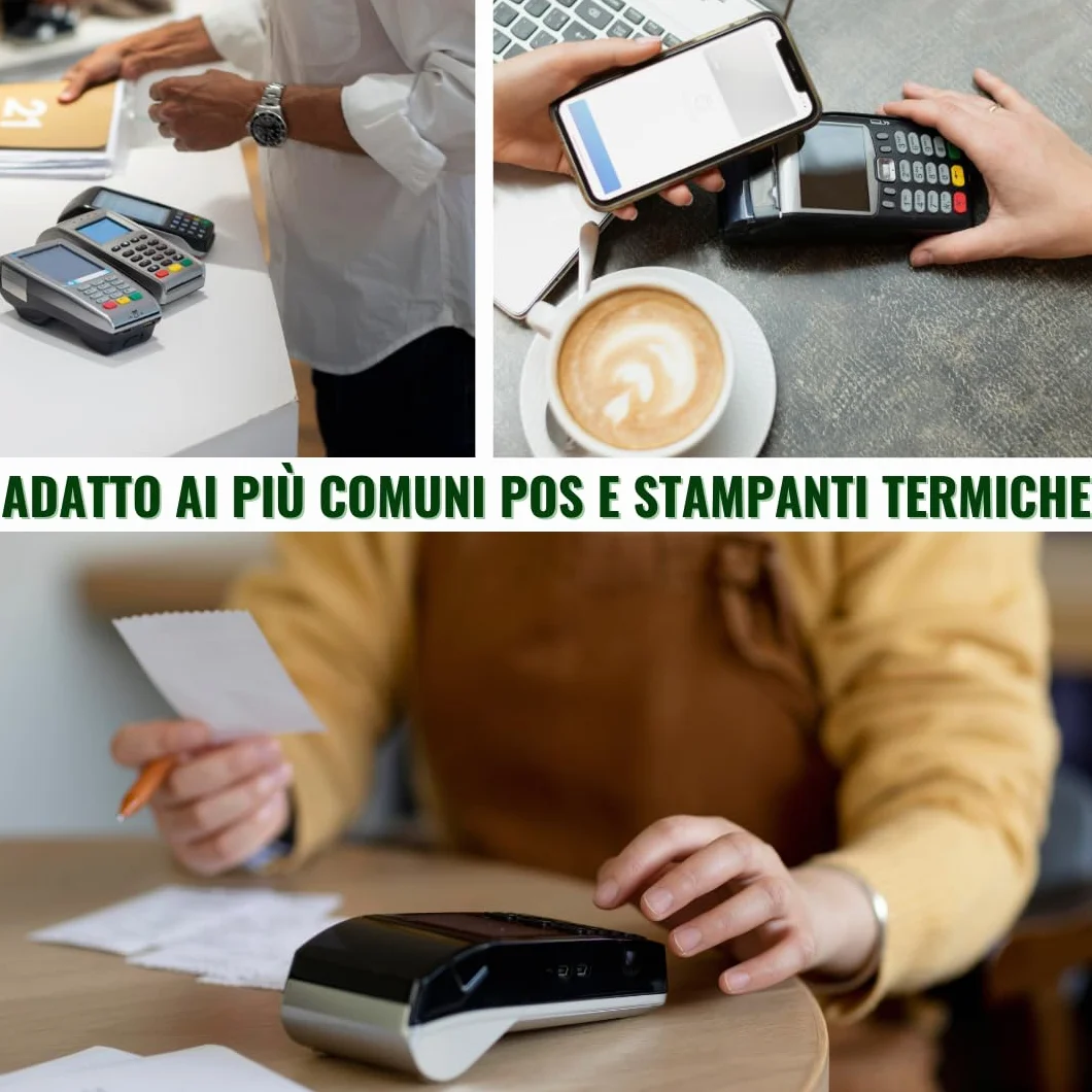 Carta Termica POS 57x16mt 20 Rotoli BPA free 57x35x12