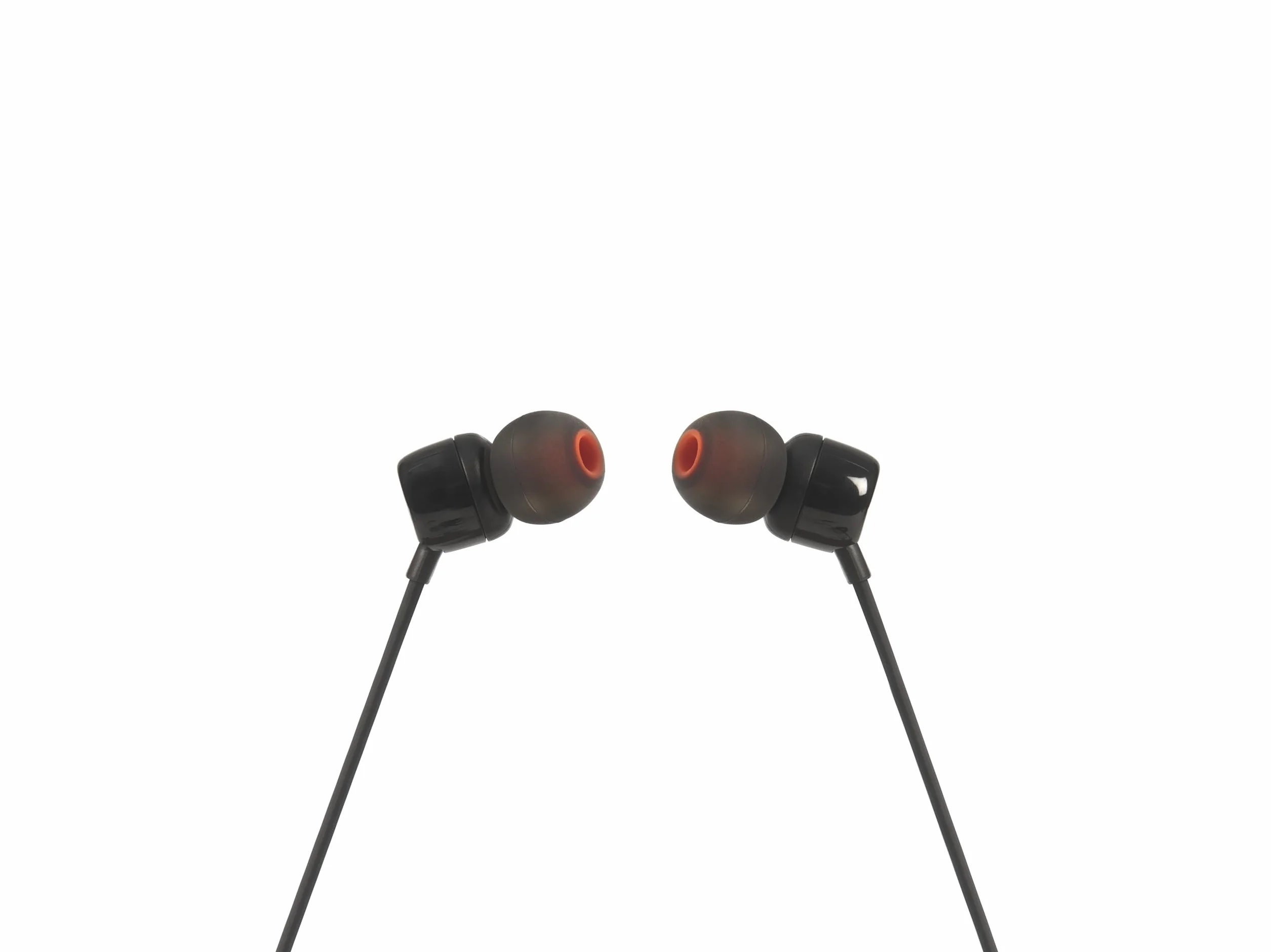 JBL T110 In-Ear Cuffie con Microfono Cavo Piatto Telecomando Universale Nero