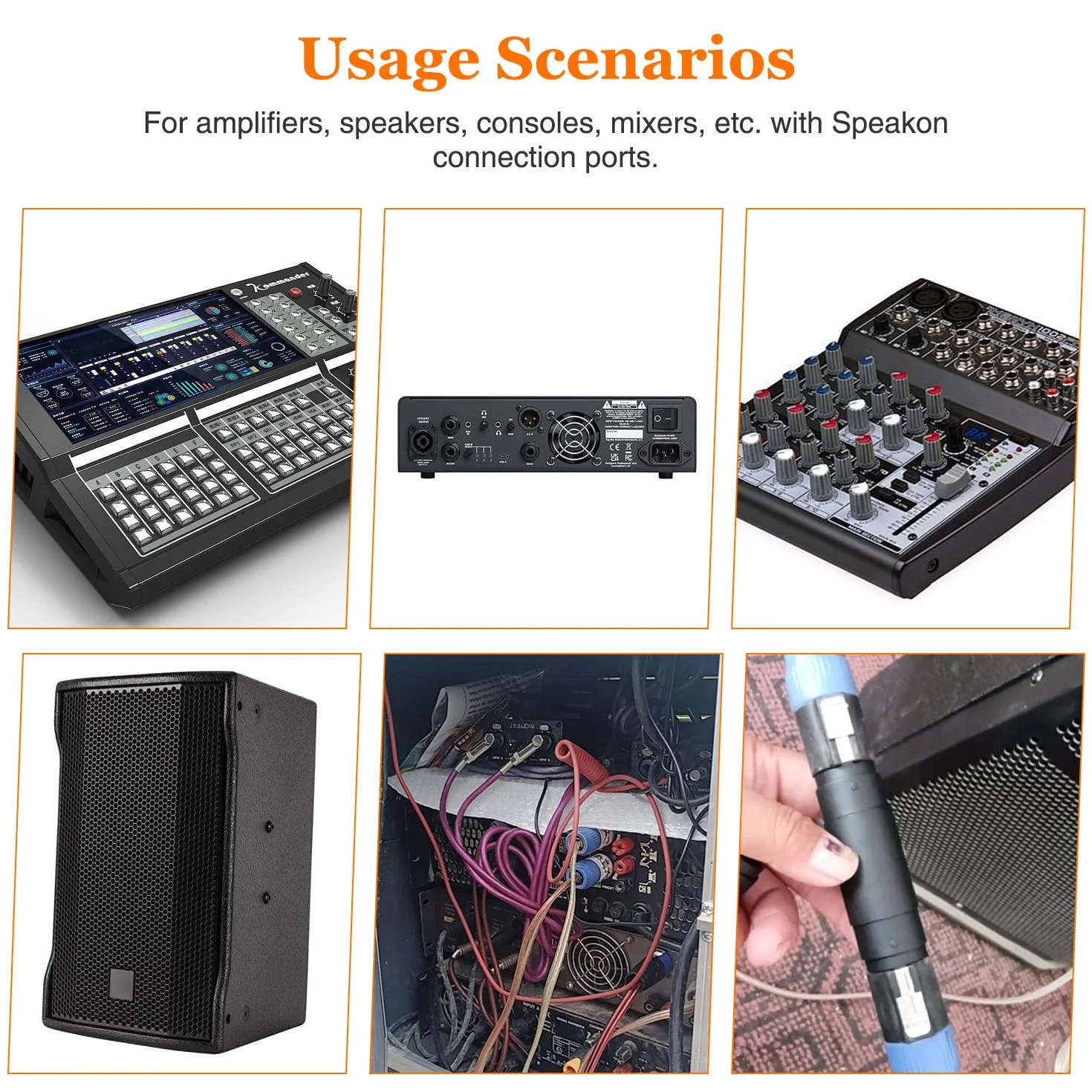 2 Pezzi 4 Poli Speakon Femmina a Femmina Connettore, Aadattatore Speakon per Altoparlante Amplificatore, Compatibile con NL4MP, NL4MPR, NL4FC, NL4FX, NLT4X