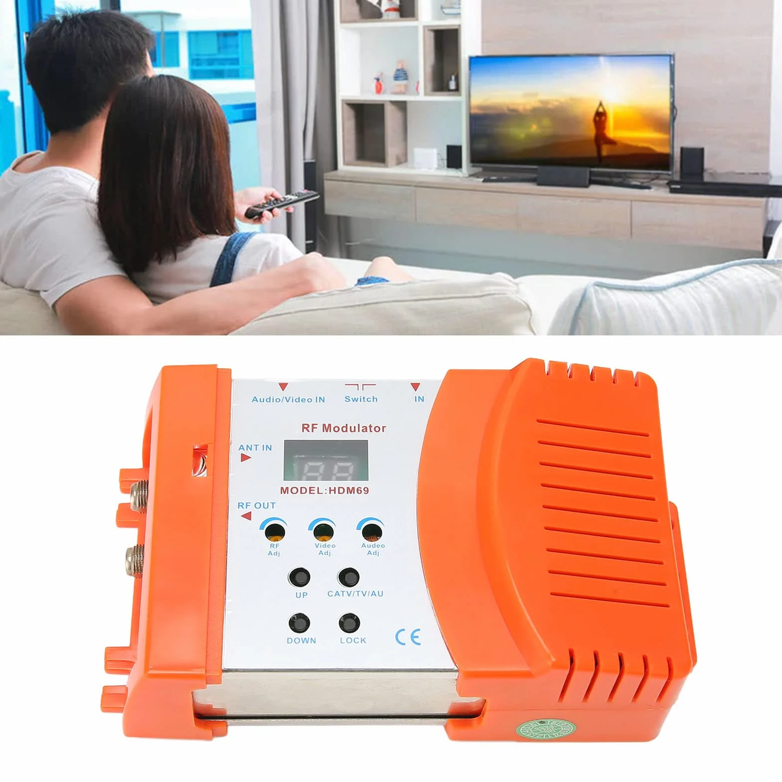Modulatore HDMI RF Digitale, Convertitore AV a RF 1080P PAL/NTSC per HDTV