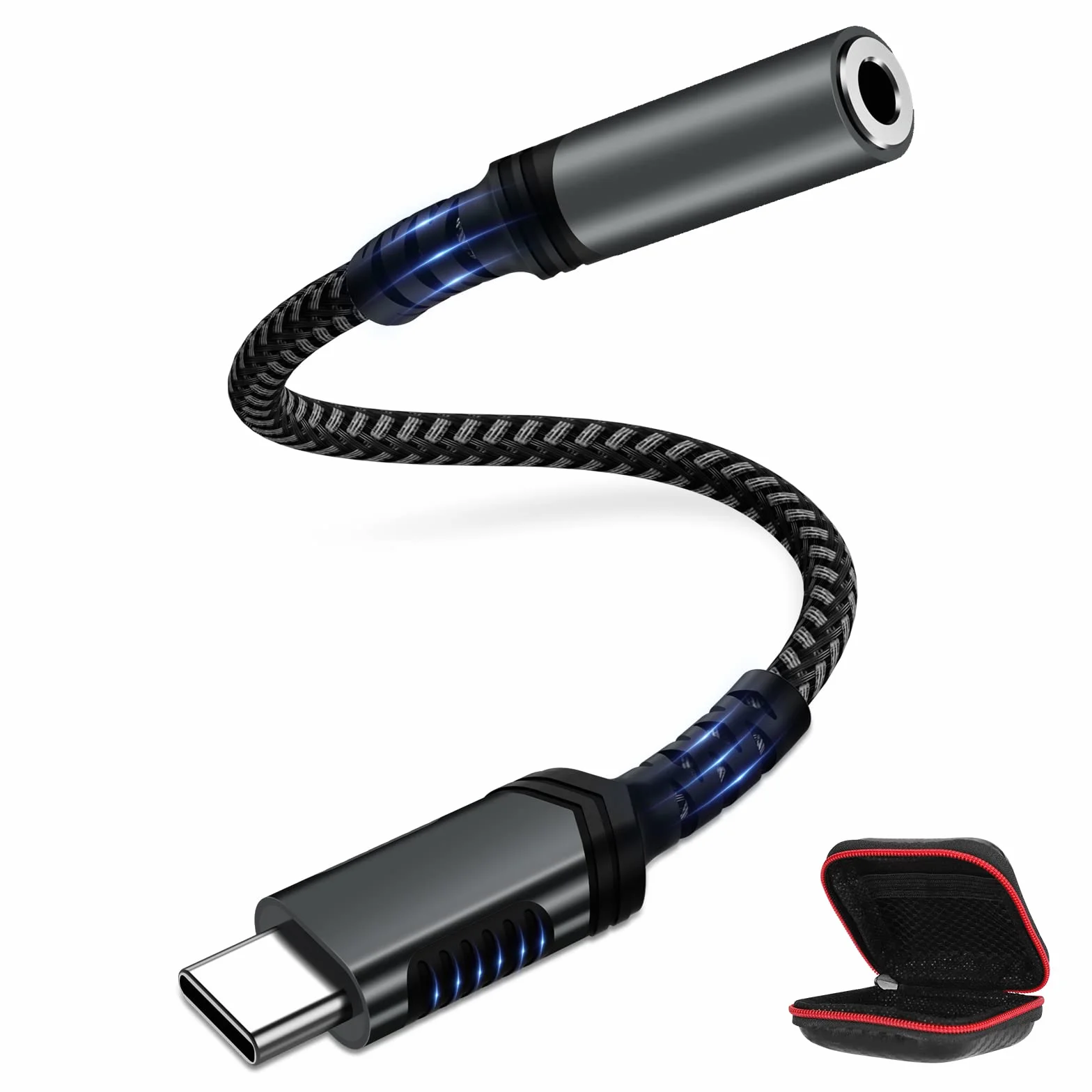 Adattatore USB C a Jack 3.5mm per Samsung Galaxy A16 A17 A26 A34 A56 S26 S25 iPhone Air 17 16e 15Pro Max Pixel 10 9a