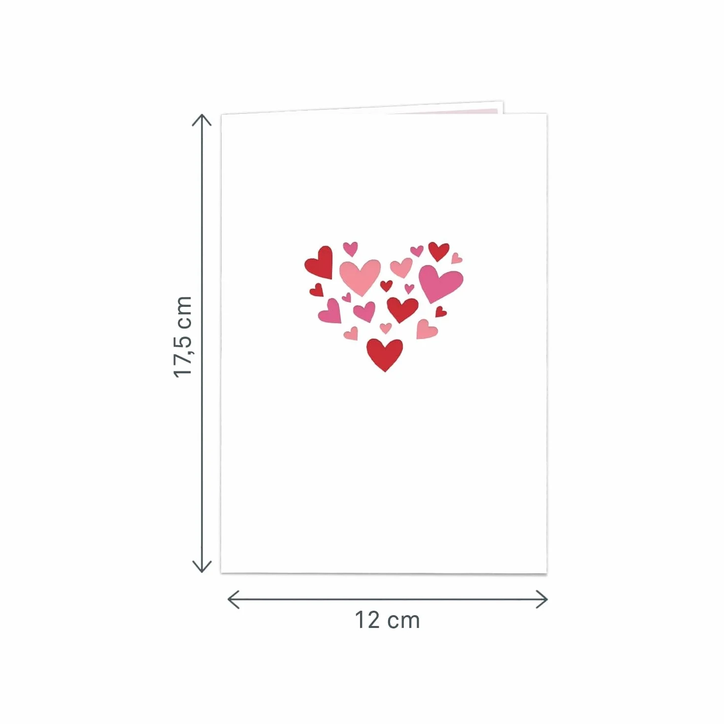 Papercrush® Pop-up Biglietto 3D Albero di Cuore con Tortora - Biglietto Auguri Romantico per Anniversario Fidanzamento per Lui e Lei