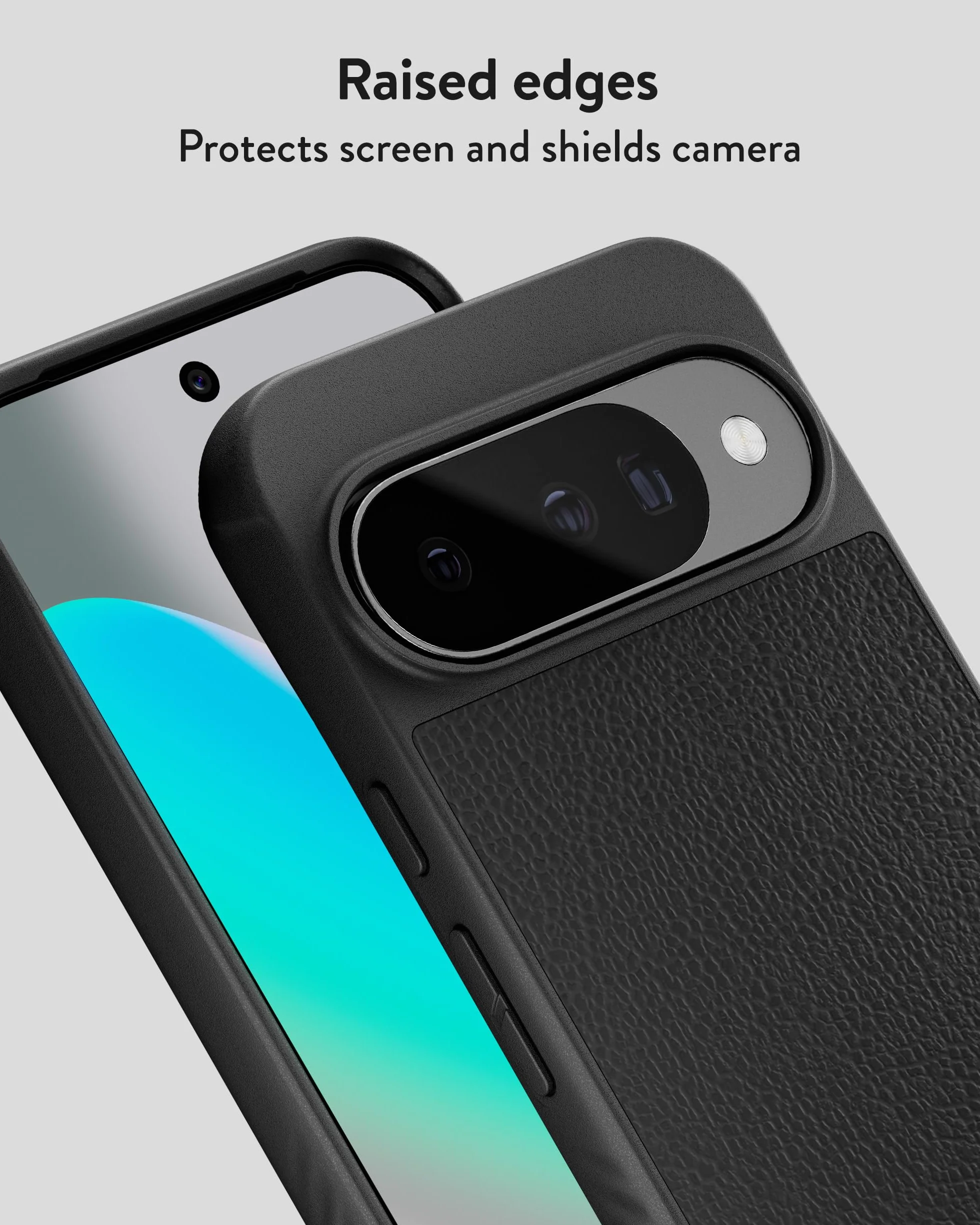 Google Pixel 10/10 Pro (2025) Custodia in Pelle Premium Magsafe Qi2 Antiurto Nera