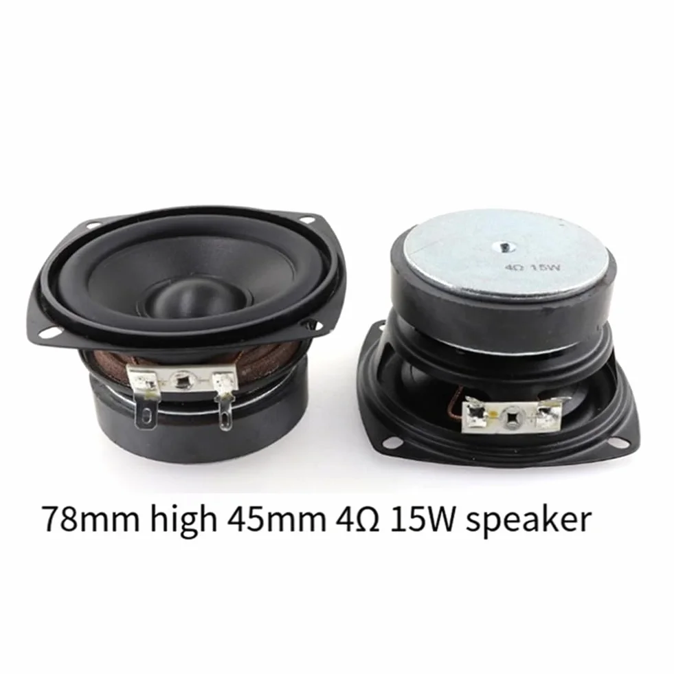 HiFi Home Sound Theater Subwoofer 78mm 4ohm 15w 3 Pollici Convex Woofer per Altoparlanti
