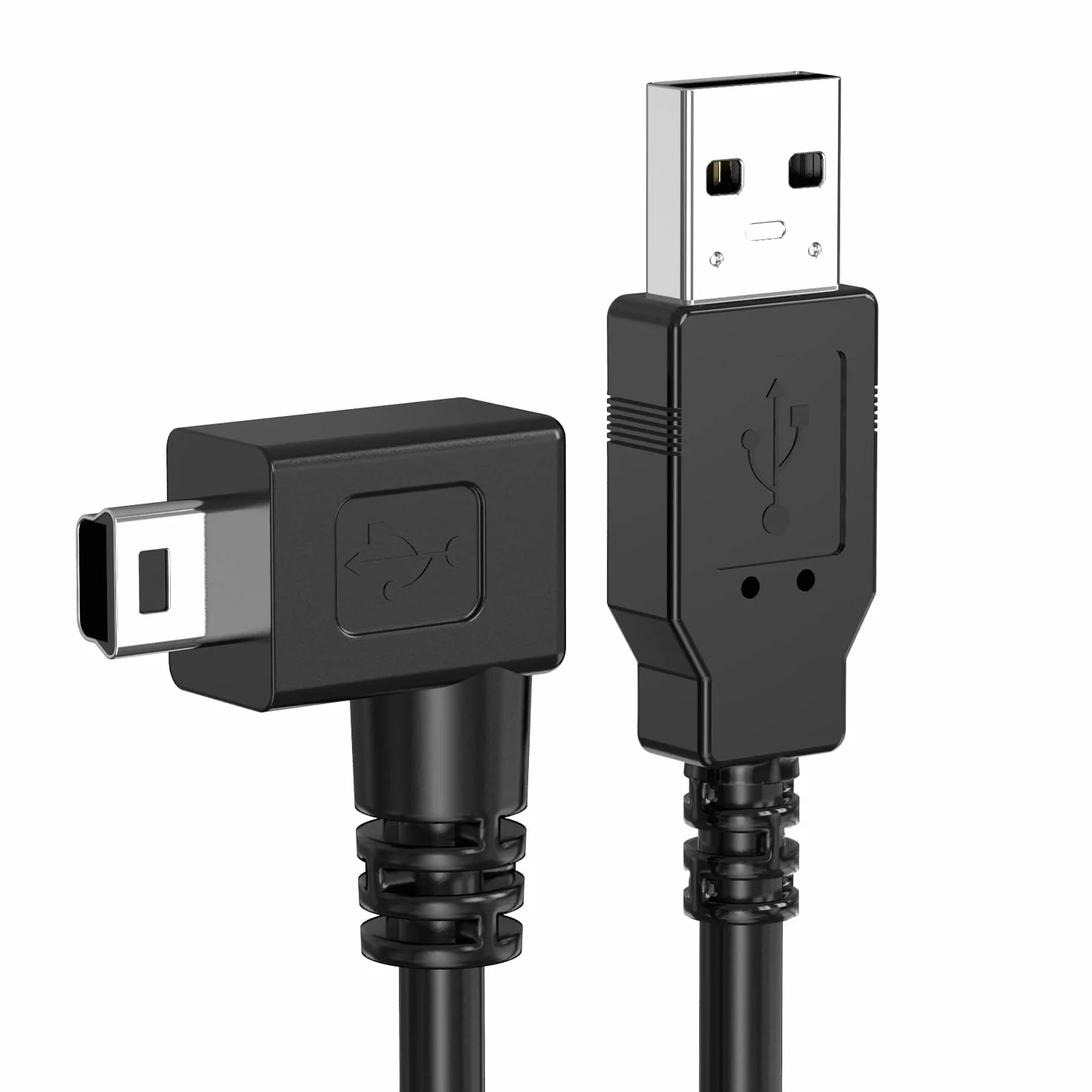 Mellbree Caricabatterie USB per Garmin Navi 2M, cavo di ricarica a 5 pin angolo retto