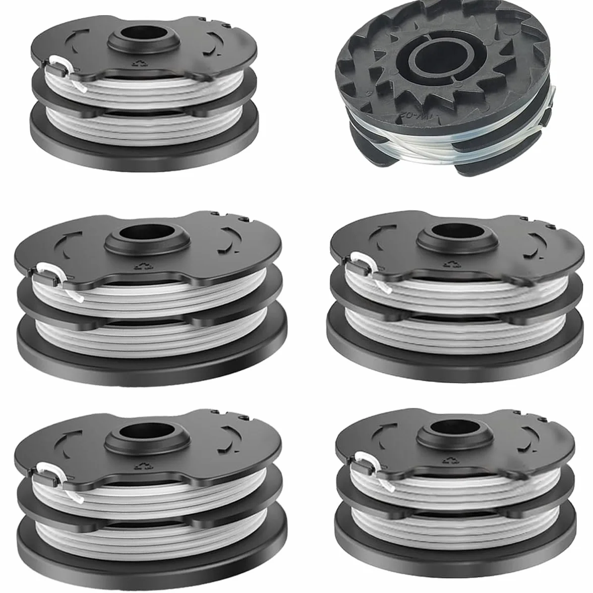 6 pezzi bobine di ricambio per decespugliatore senza filo Parkside PRTA 20-Li A1 B1, PRT 550 A1, PRT 550 A2, PRT 550 A3, PRT 550 A5, PRTA 20-Li B2, PRTA 20-Li C3