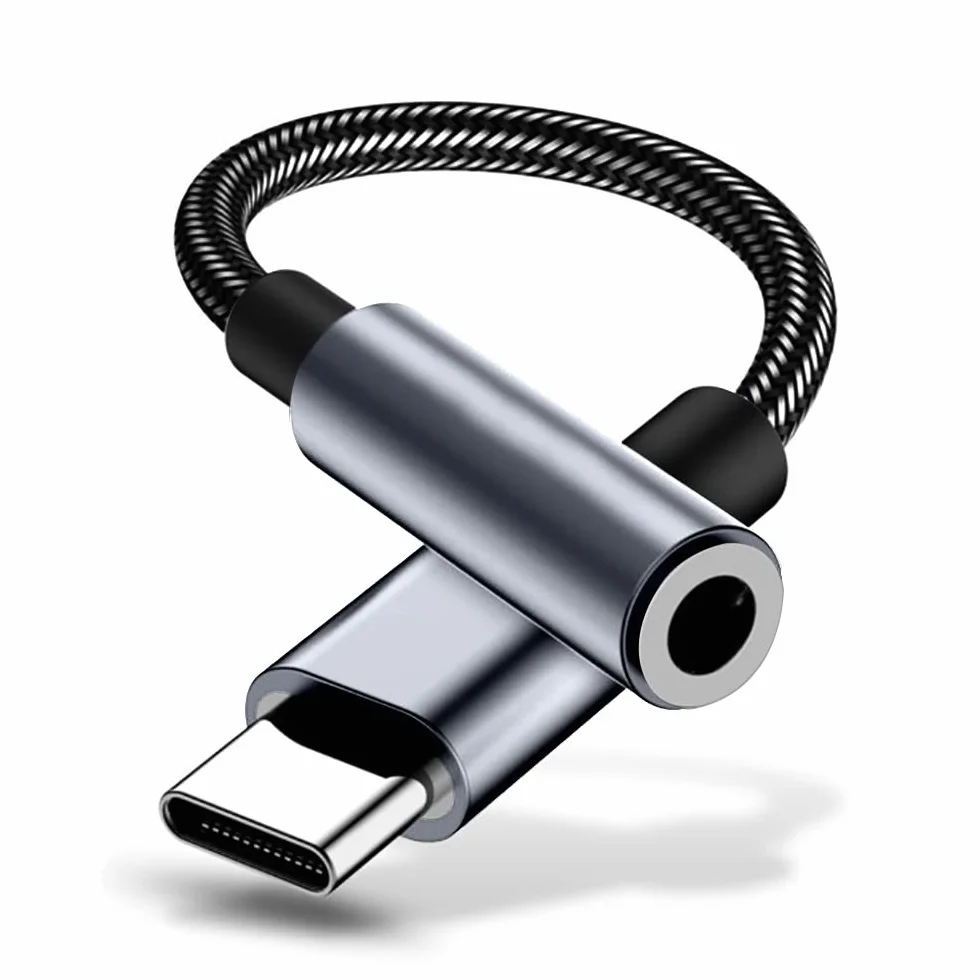 Unnderwiss Adattatore Audio USB C a Jack 3.5 mm per Cuffie, Compatibile con Galaxy S21 S21+ Note20 S20 Ultra, Huawei P40 P30 Pro Mate 20 30, Xiaomi 9 8