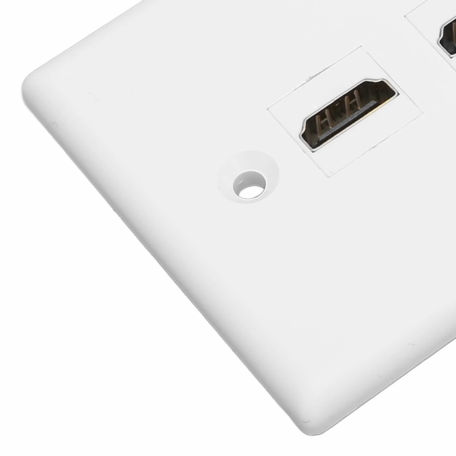 Bewinner Presa a Muro HDMI 3 Porte USB 3.0 Piastra Ethernet Senza Saldatura per TV HD a Parete