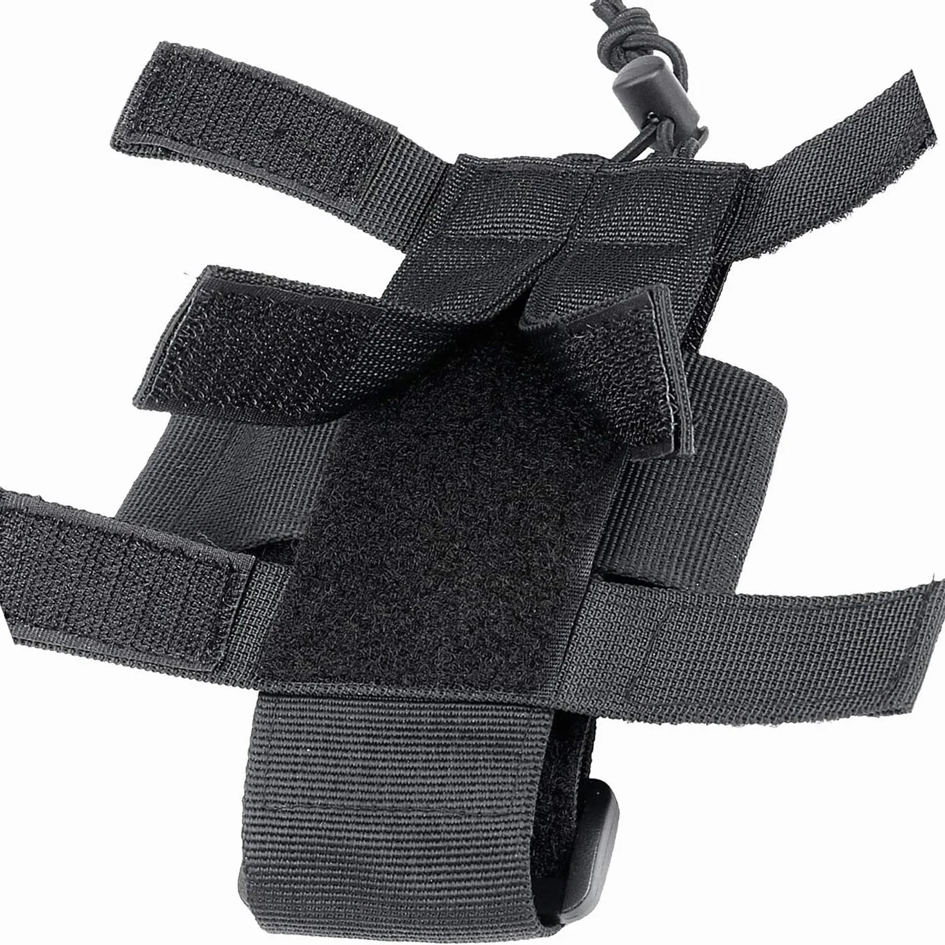 Molle Tactical Radio Pouch Holster, Adjustable Waist Belt for Walkie Talkie, Police Military Radio Holder