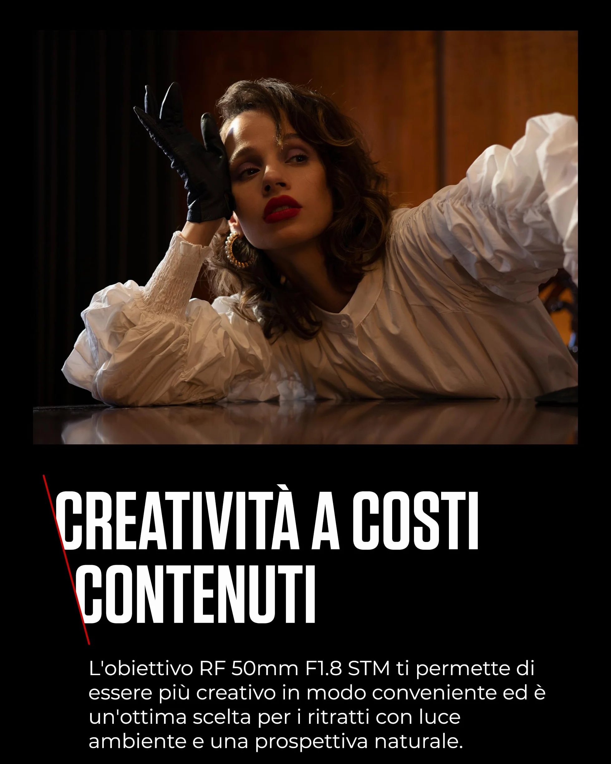 Canon Obiettivo RF 50mm F1.8 STM Compatto e Leggero per Fotocamere EOS Serie R
