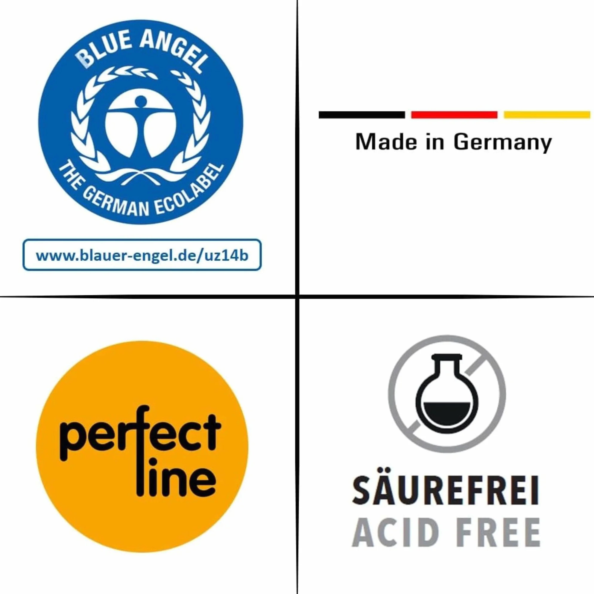 Strisce divisori raccoglitori ad anelli A4, classificatori per documenti ufficio in cartone riciclato, Made in Germany, 5 colori