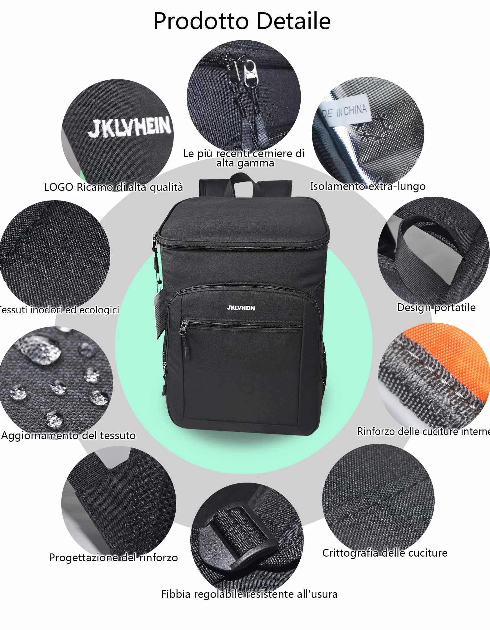 Borsa Termica 26L Zaino Termico e Frigo Porta Pranzo per Campeggio Viaggi