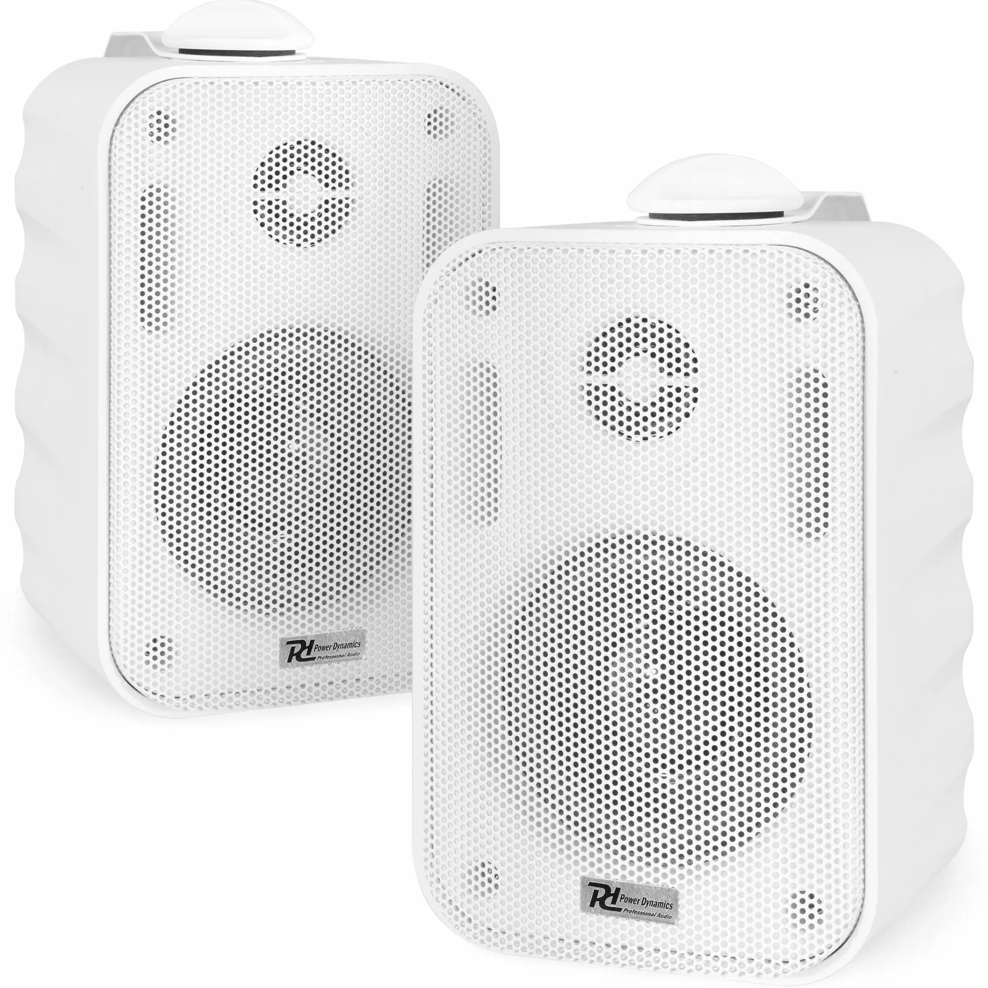 COPPIA DIFFUSORI 60W ALTOPARLANTI PARETE TENUTA STAGNA IP56 PER ESTERNO BIANCHE