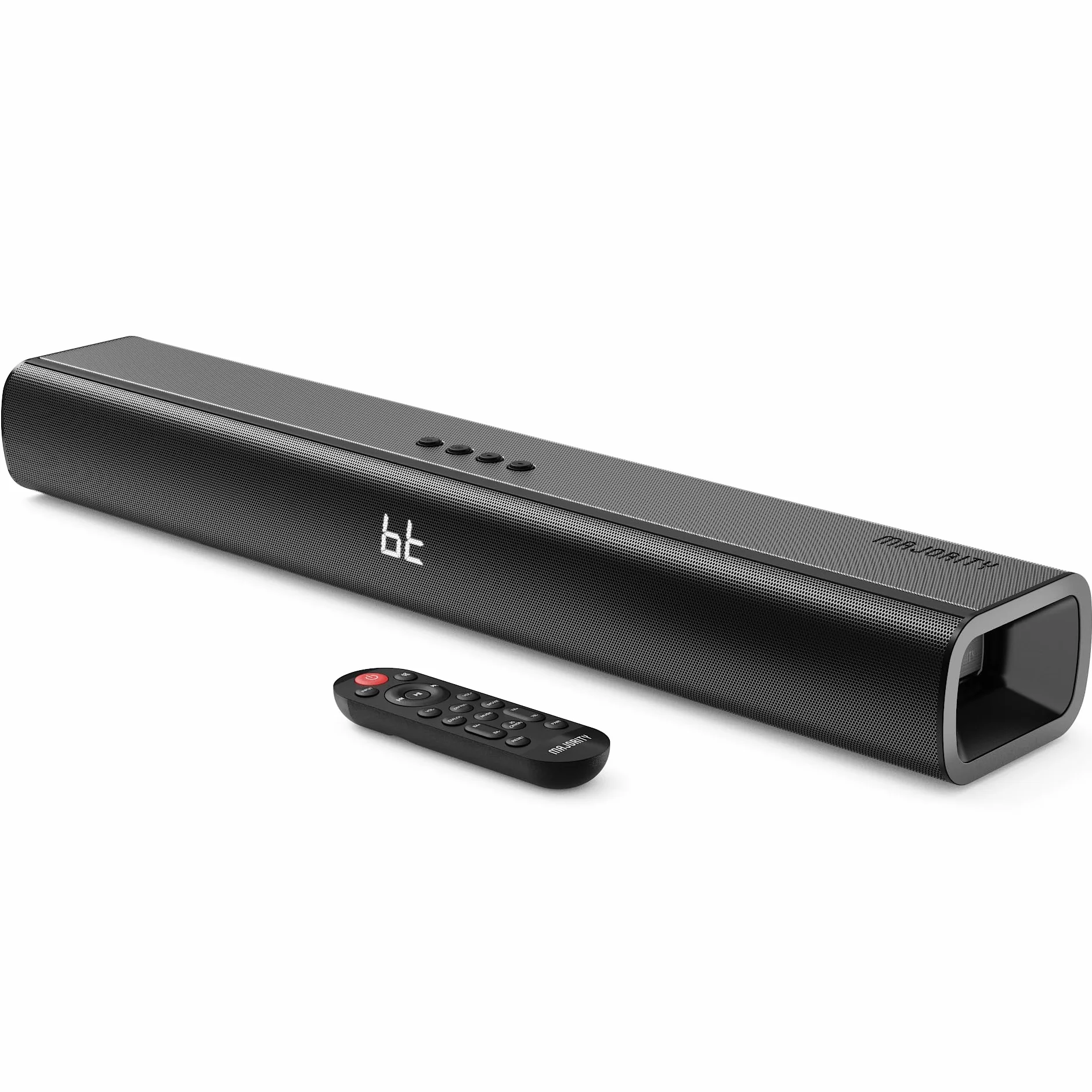 Majority 120W Barra Soundbar TV Sound Bar con Bluetooth 24" 2.1 Ottico AUX HDMI Home Theater Montabile a Parete