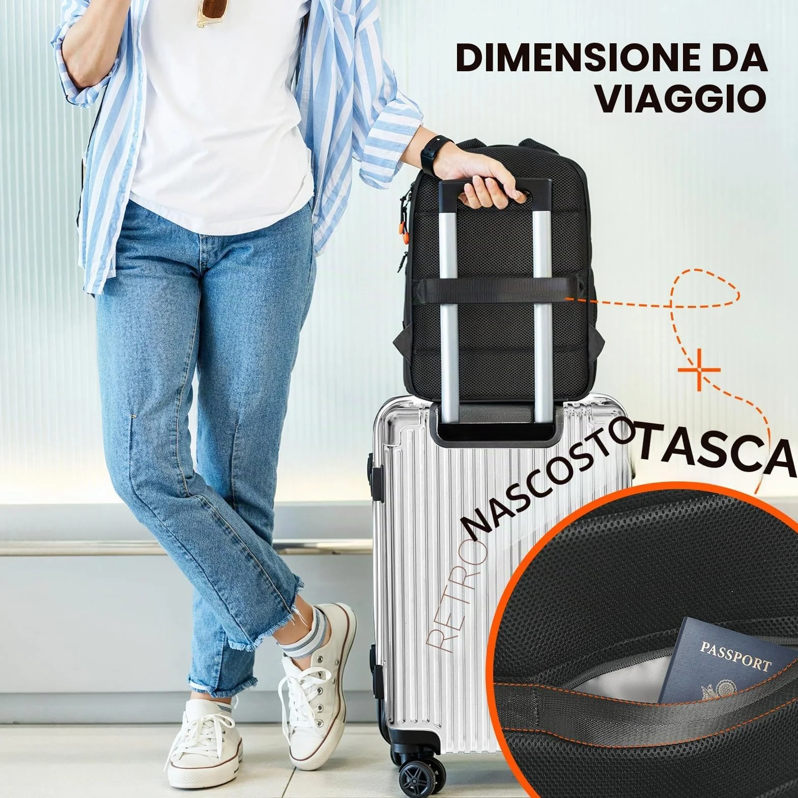 TARION Zaino Fotografico Professionale Borsa per Fotocamera Reflex DSLR con Custodia per Laptop 15" Copertura Antipioggia TB-04