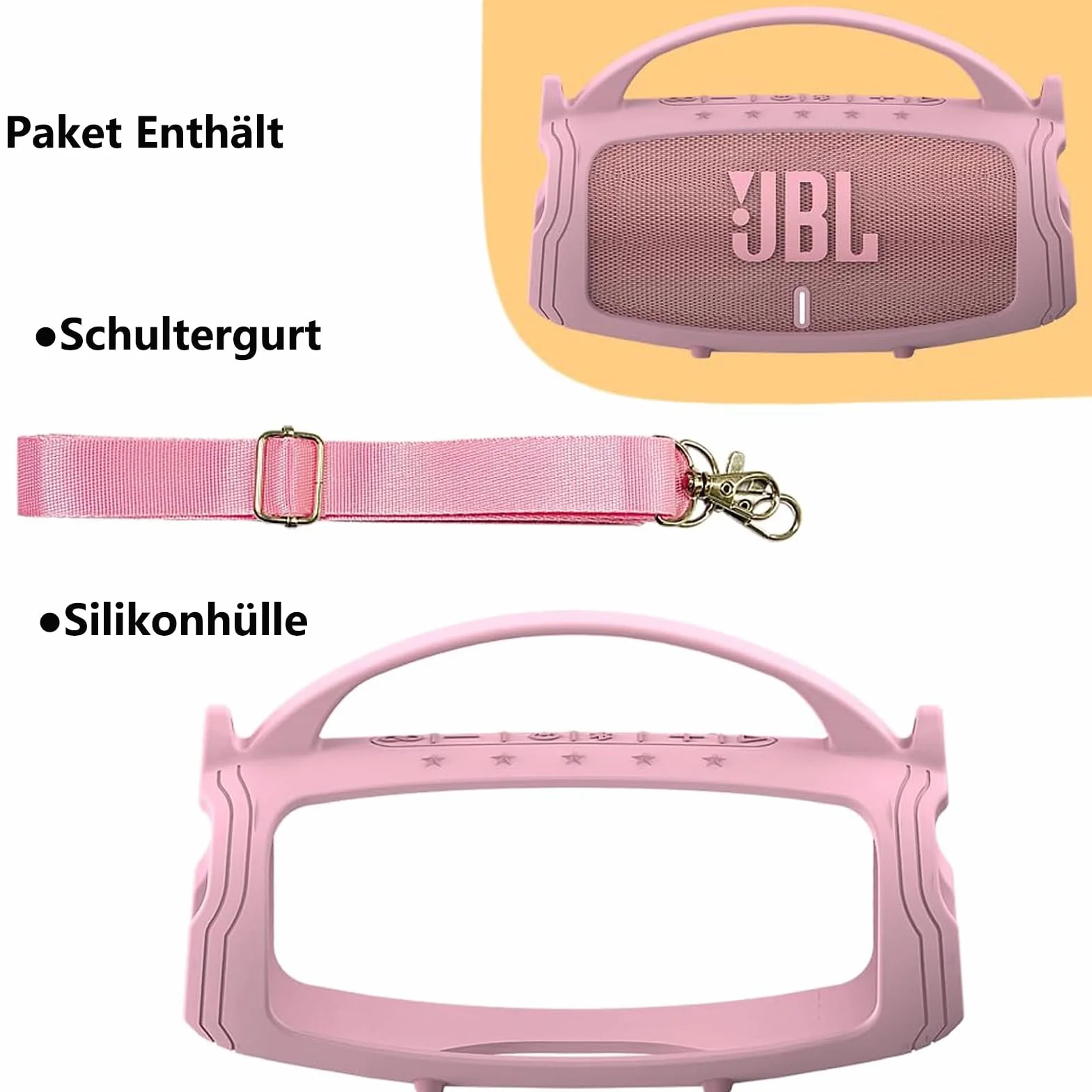 Custodia in silicone per altoparlante Bluetooth portatile JBL Charge 4/Charge 5, custodia accessori