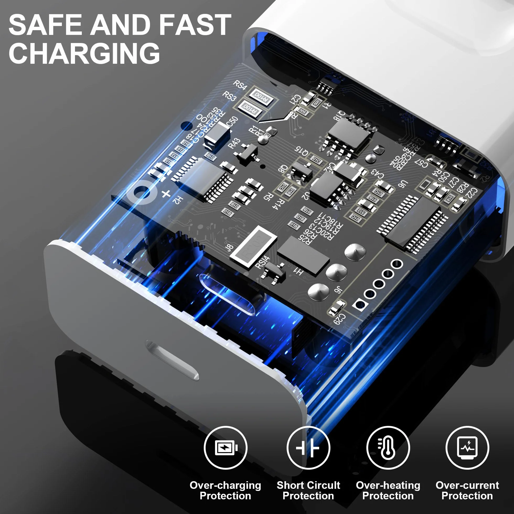 Caricatore iPhone 14/14 Pro/14 Pro Max/14 Plus/13/12/11/XS/XR/X/SE USB C Rapido 2M Cavo