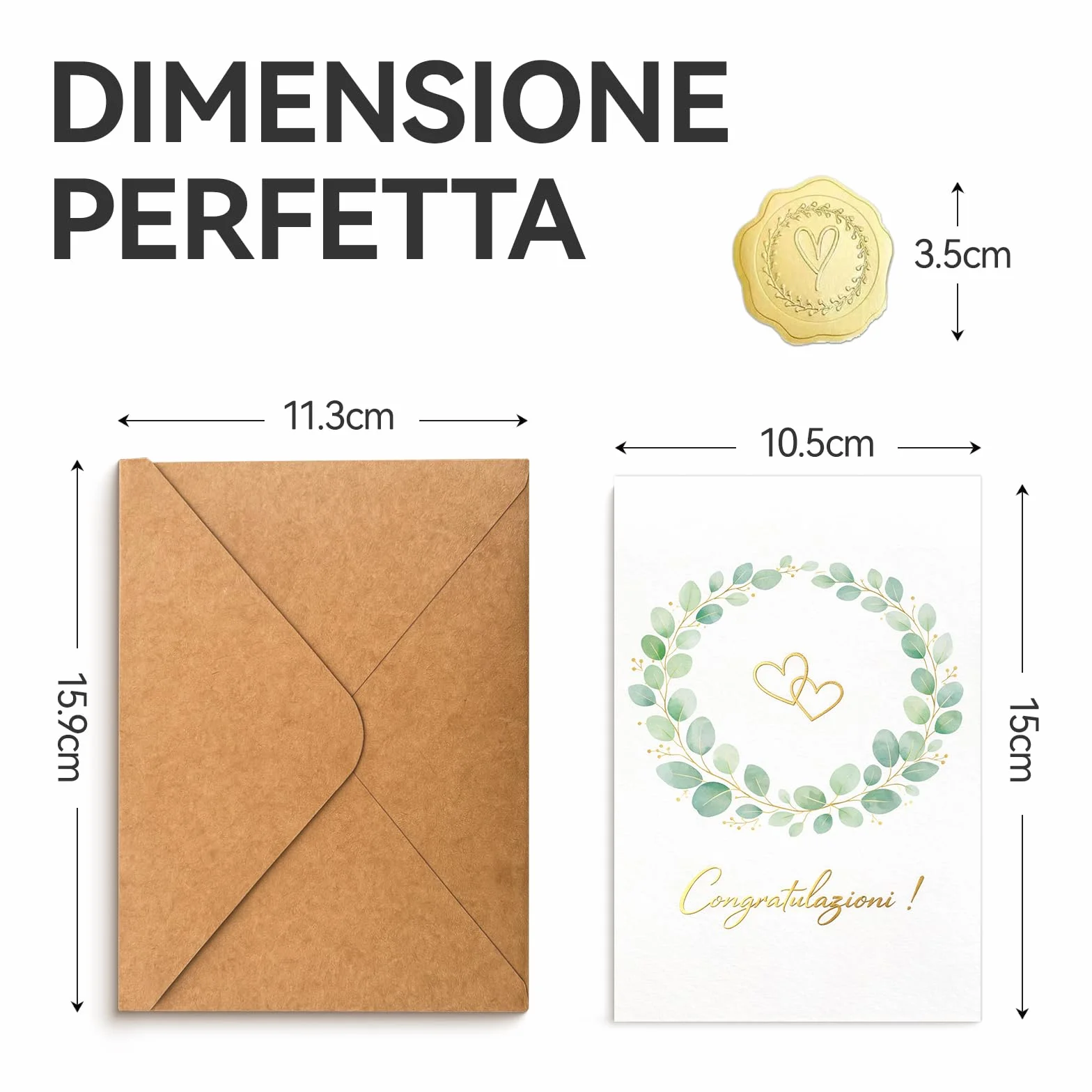 Biglietto Auguri Matrimonio con Busta