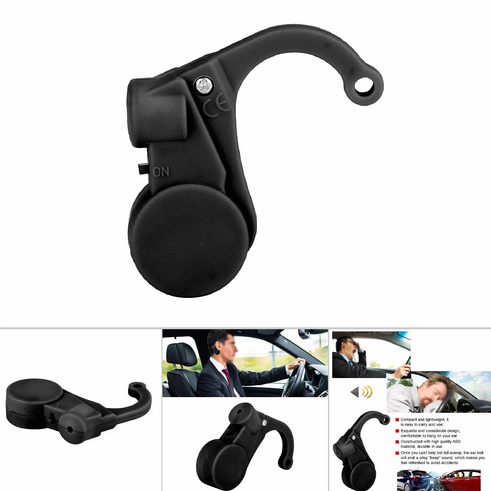 Akozon Promemoria Anti-sonno per il Conducente Dispositivo di Allarme per il Sonno di Guida per Auto