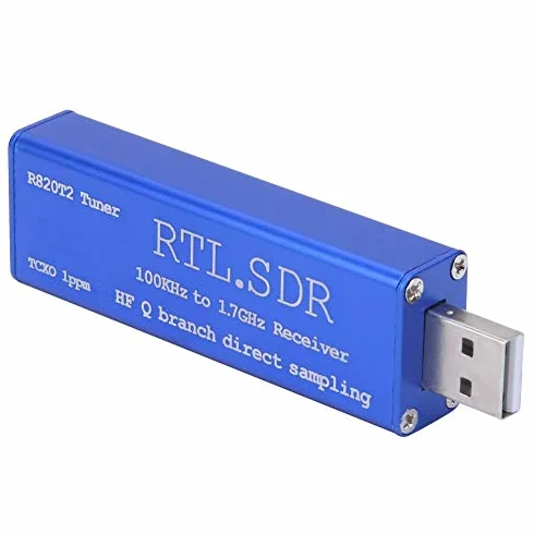 RTL-SDR RTL2832U R820T2 Ricevitore Sintonizzatore USB 100KHz-1.7GHz UHF VHF