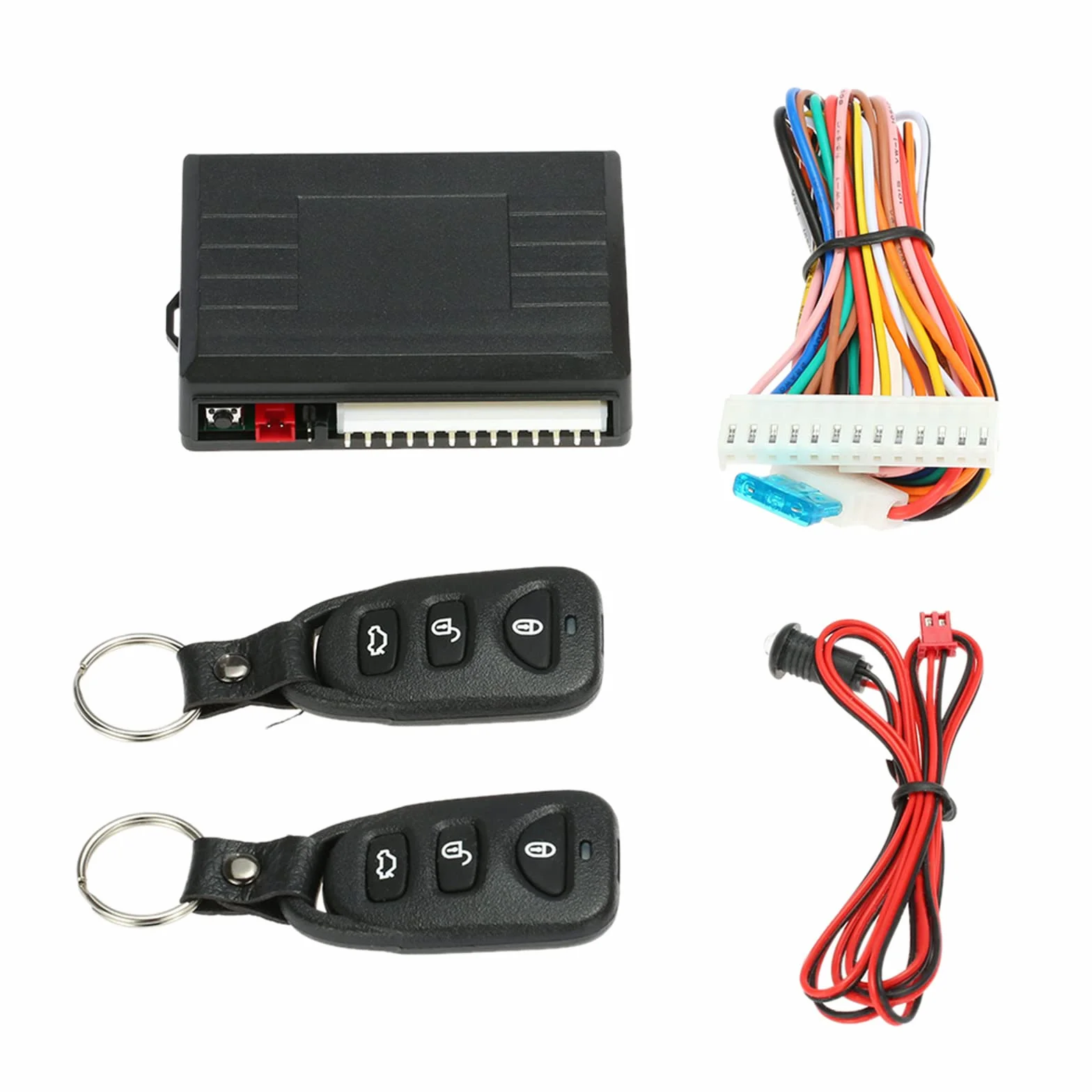 Shkalacar Blocco centralizzato kit di custodia telecomando centrale universale sistema ingresso senza chiave con serratura porta auto pulsante sblocco bagagliaio
