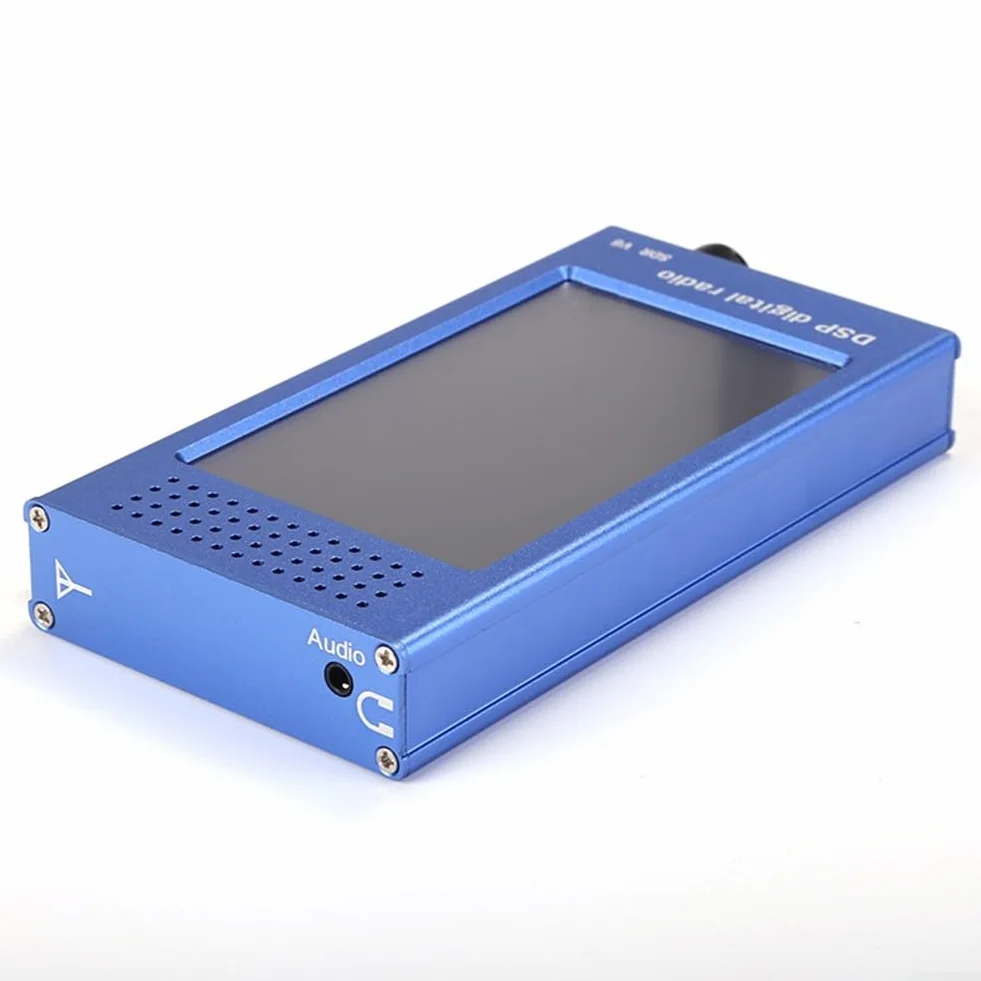 SDR-V6 Ricevitore digitale 100 kHz-149 MHz touchscreen IPS 4,3 pollici alloggiamento lega alluminio radio amatoriali onde corte blu