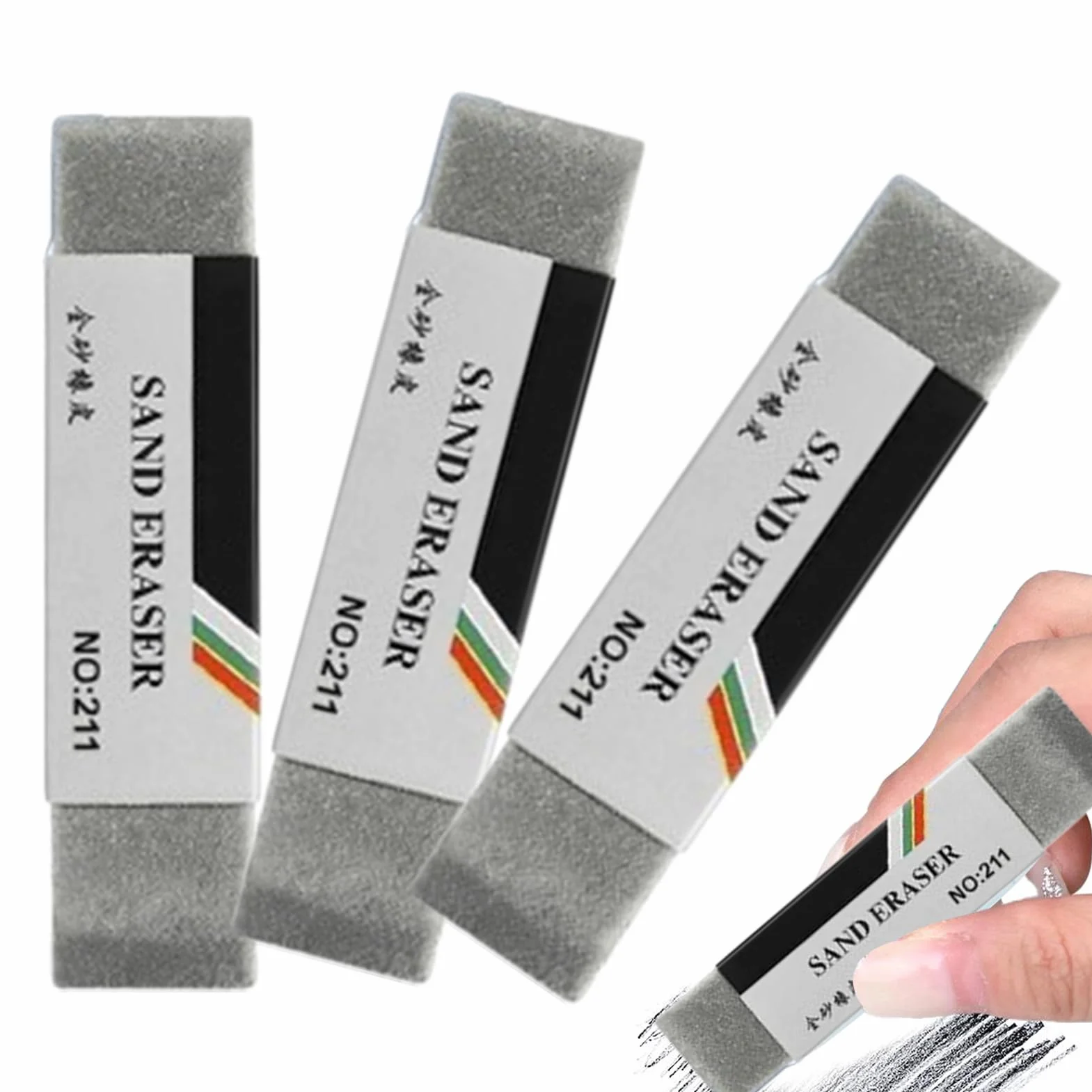 Inchiostro per cancellare penna 3 pezzi 6,5 x 1,5 cm strumento di correzione colorata riutilizzabile cancelleria