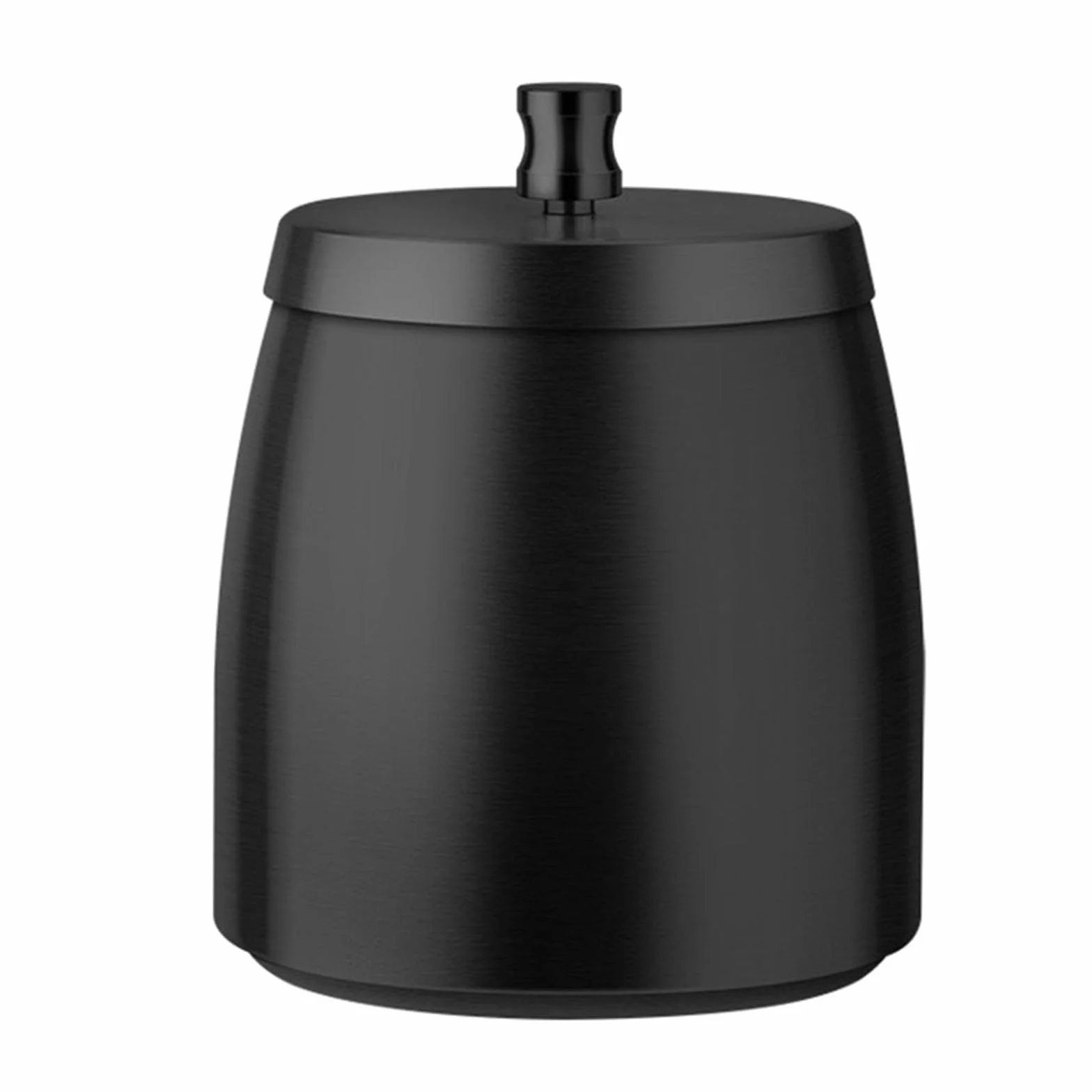 Portacenere da tavolo in acciaio inossidabile, antivento, con coperchio, grande capacità, per uso esterno, base antiscivolo, per casa, bar, caffetteria e decorazione del giardino (H)