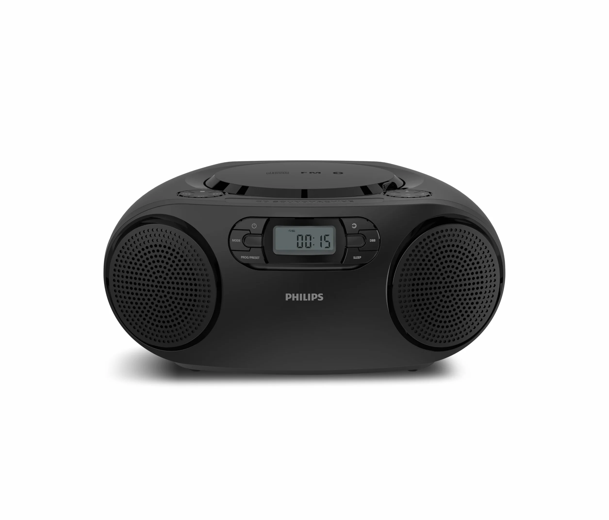 Philips TAZ2000 CD Soundmachine portatile con Radio FM, Bluetooth 6.0, USB, Altoparlanti stereo 6W, Nero