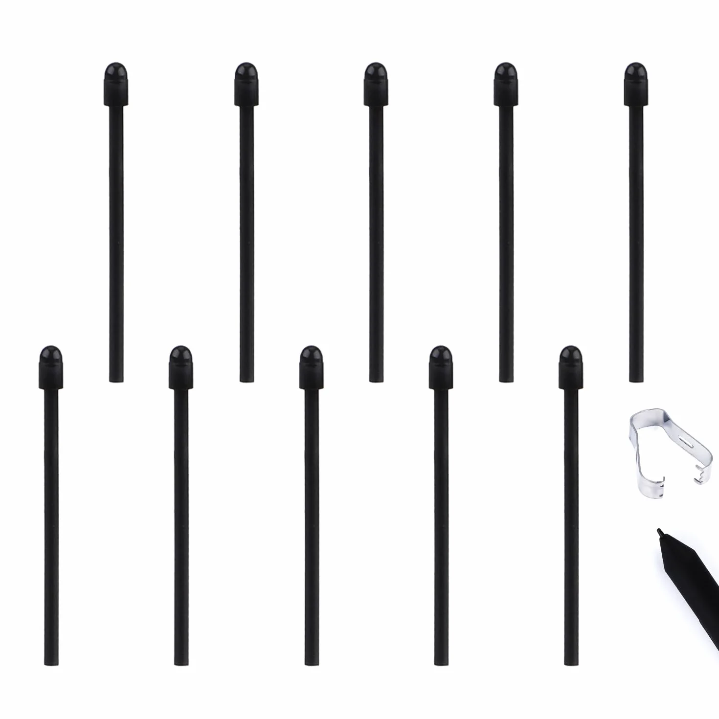 Punte Pennarello per Remarkable 2, Sostituzione Punta Penna Maker con Strumento Installazione Pennino Stilo Accessori Scrittura per Remarkable 1&2 Maker Plus (Nero)