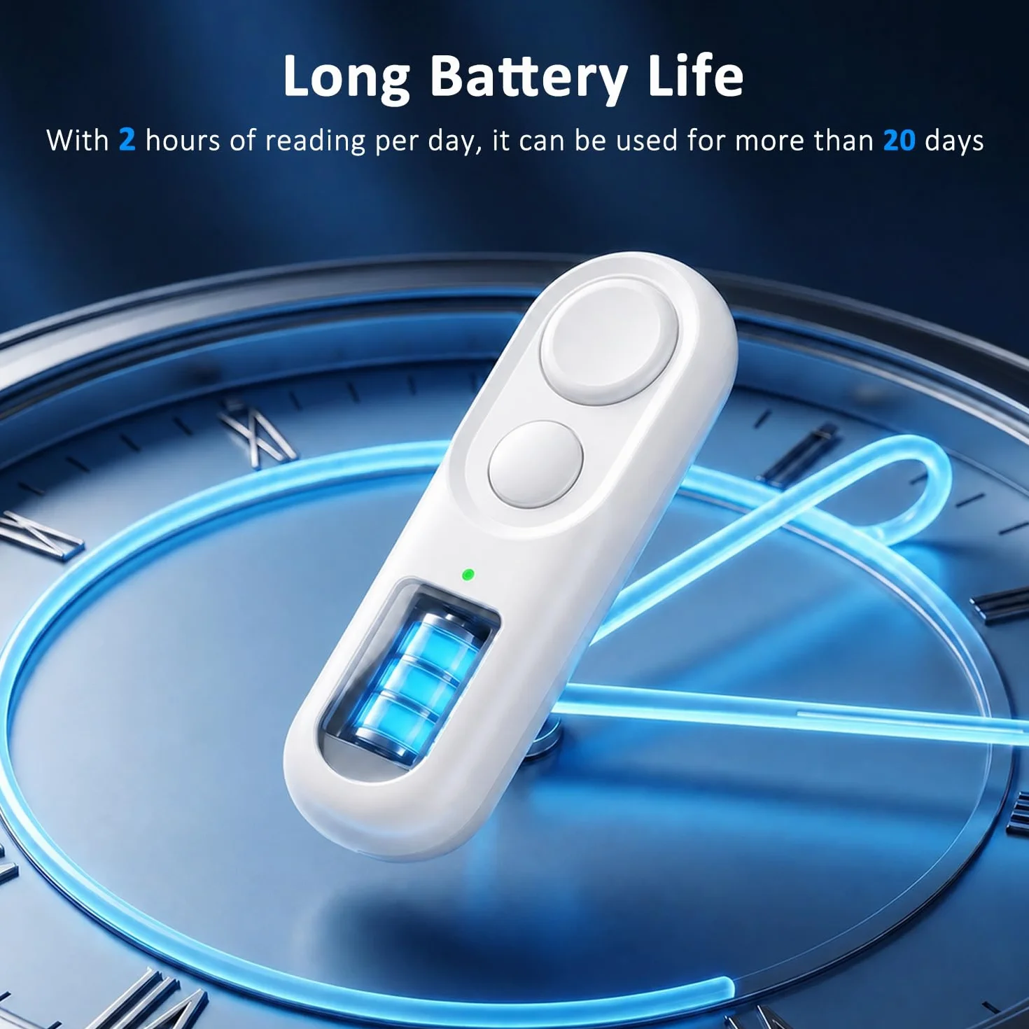 Telecomando Pagina Turner Bluetooth per Kobo Clara 2E/BW/Colour, Libra 2/Colour, Sage, Elipsa 2E, Bianco