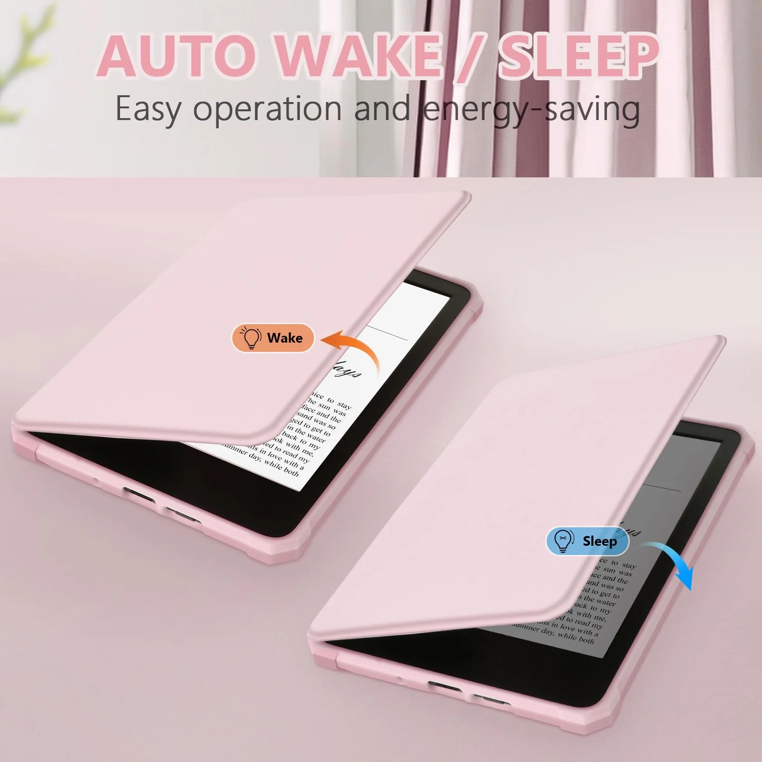 Custodia Kindle Paperwhite 2024 12° generazione 7 pollici Copertina con Funzione di Riposo Automatico Leggera Impermeabile