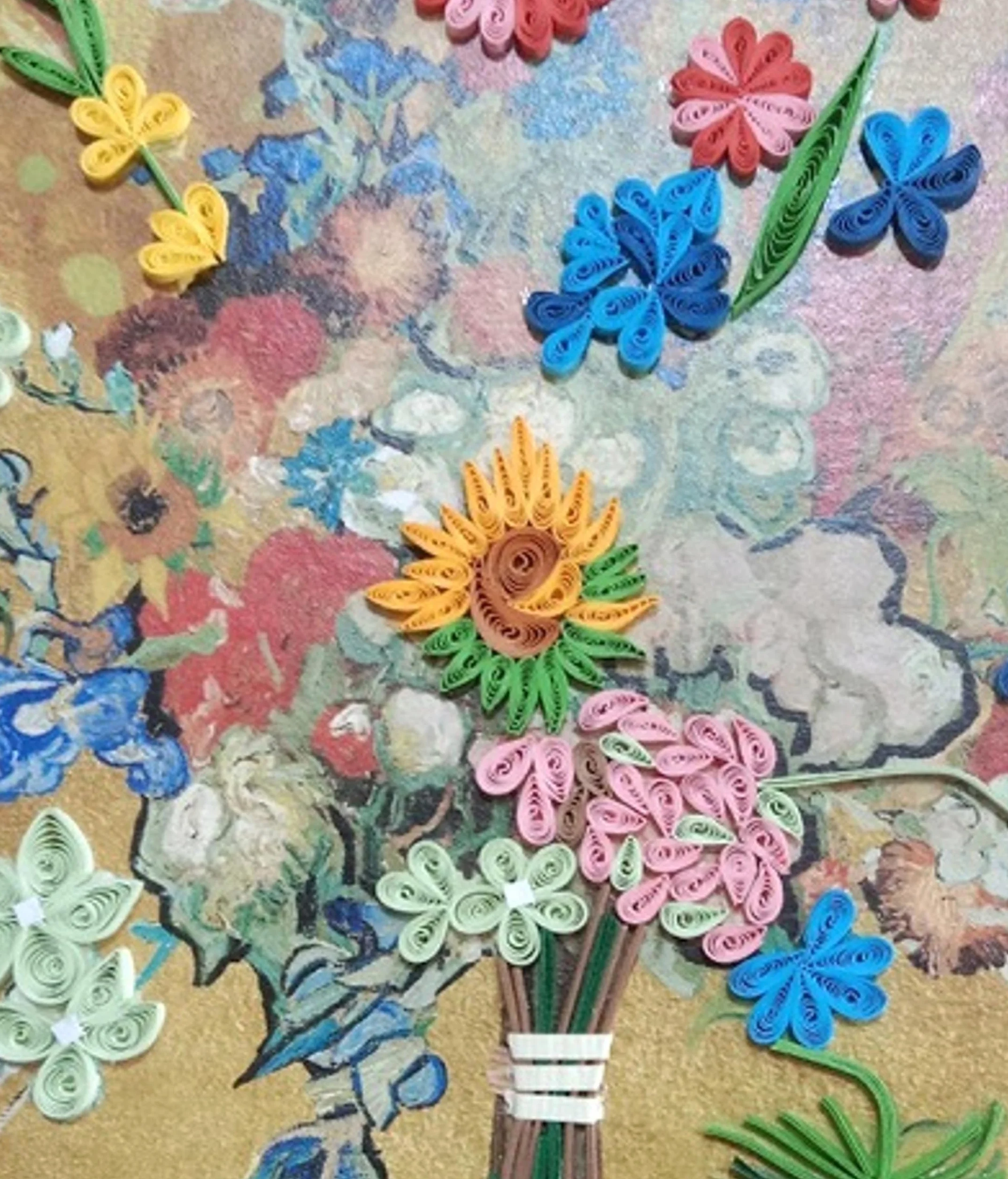 Originali Biglietto Van Gogh 50th Anniversary Quilling – Biglietto regalo Filigrana per compleanno e ricorrenze con busta