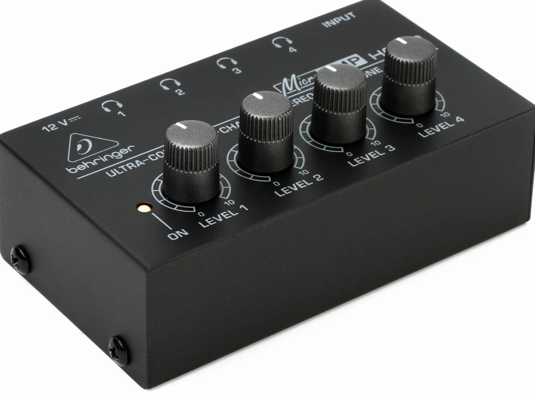 Behringer MICROAMP HA400 4-Channel Stereo Headphone Amplifier Studio Monitoring