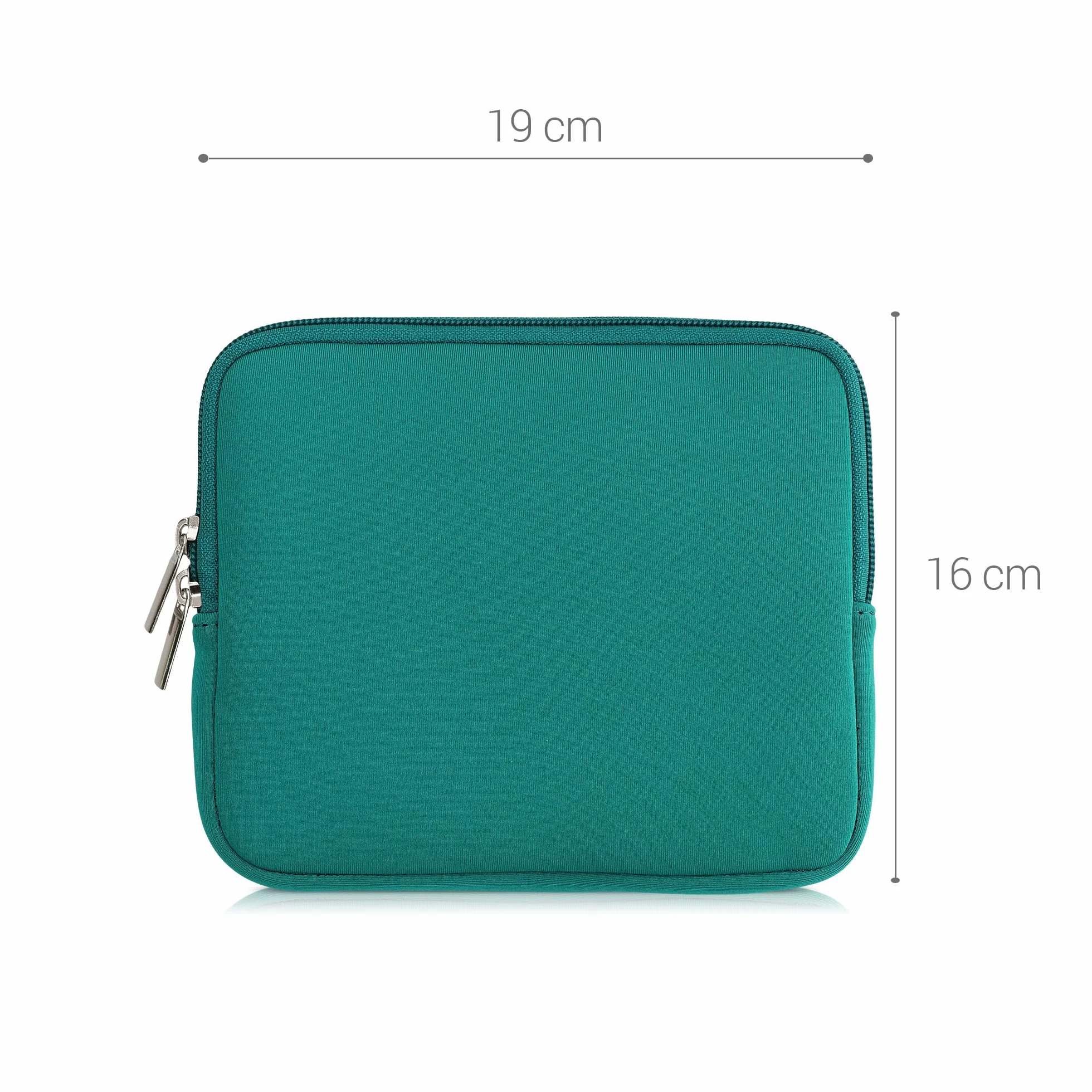 kwmobile Custodia Universale per eReader in Neoprene 17,5 x 14,7 x 1 cm con Chiusura a Zip