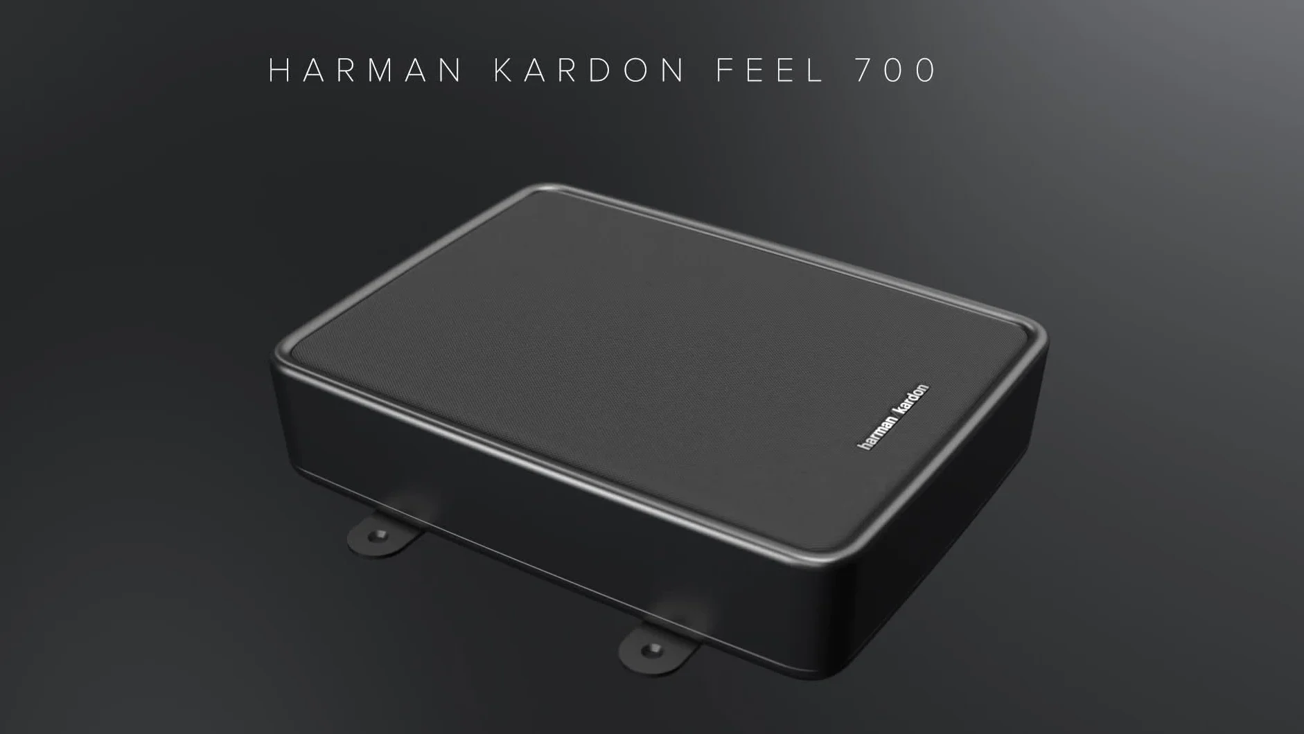 Harman Kardon Feel 700 Subwoofer Auto Attivo Sottosedile, Mini Bass Box Amplificato, Bassi Profondi, Design Slim Ultra Compatto