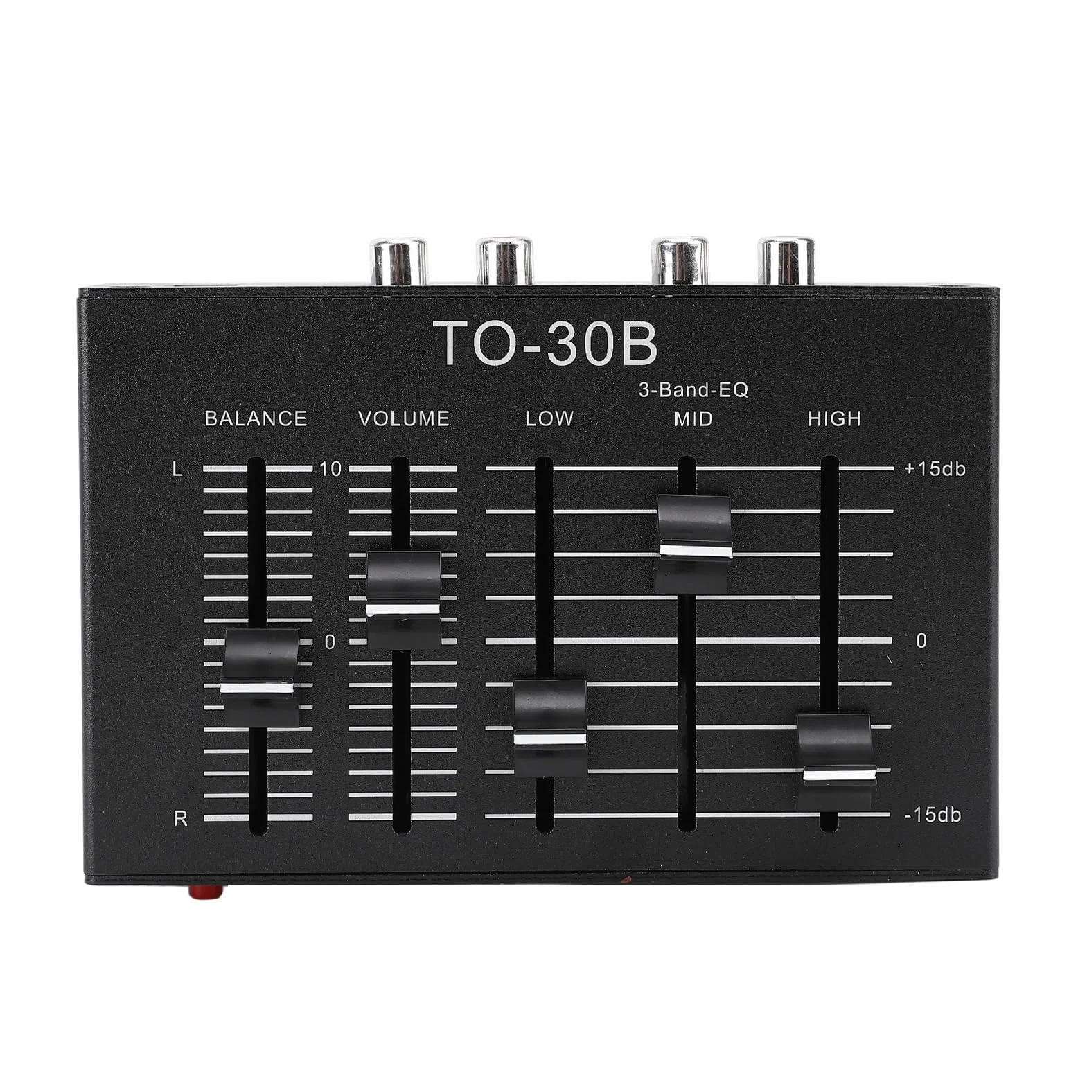 Equalizzatore Audio 3 Bande Stereo Preamplificatore con Bilanciamento Alto Medio Basso per Home Theater HIFI