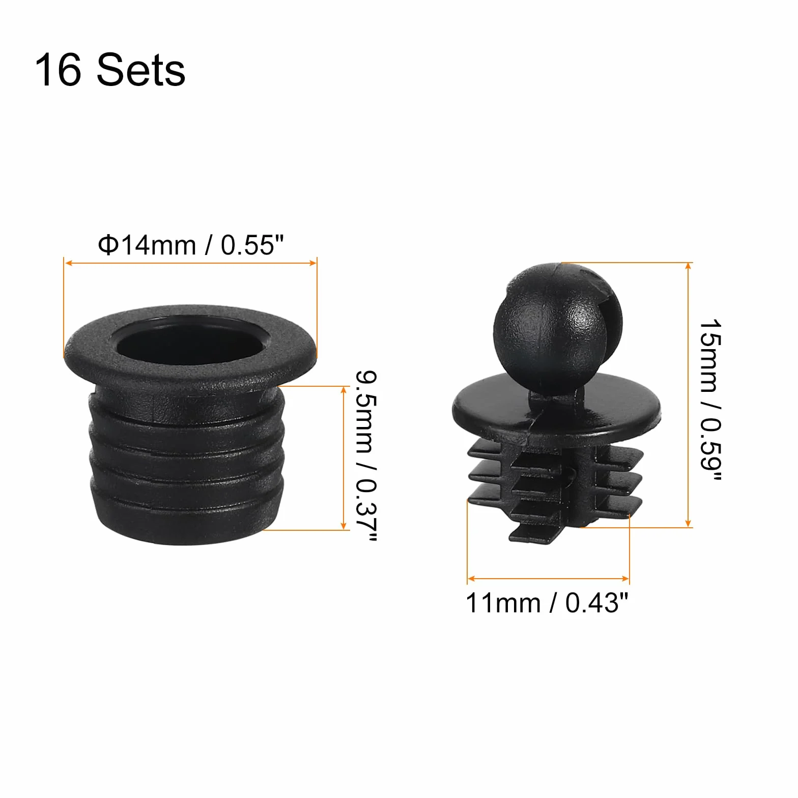 QUARKZMAN Griglia Altoparlante in Plastica a Sfera 11mm 16pz