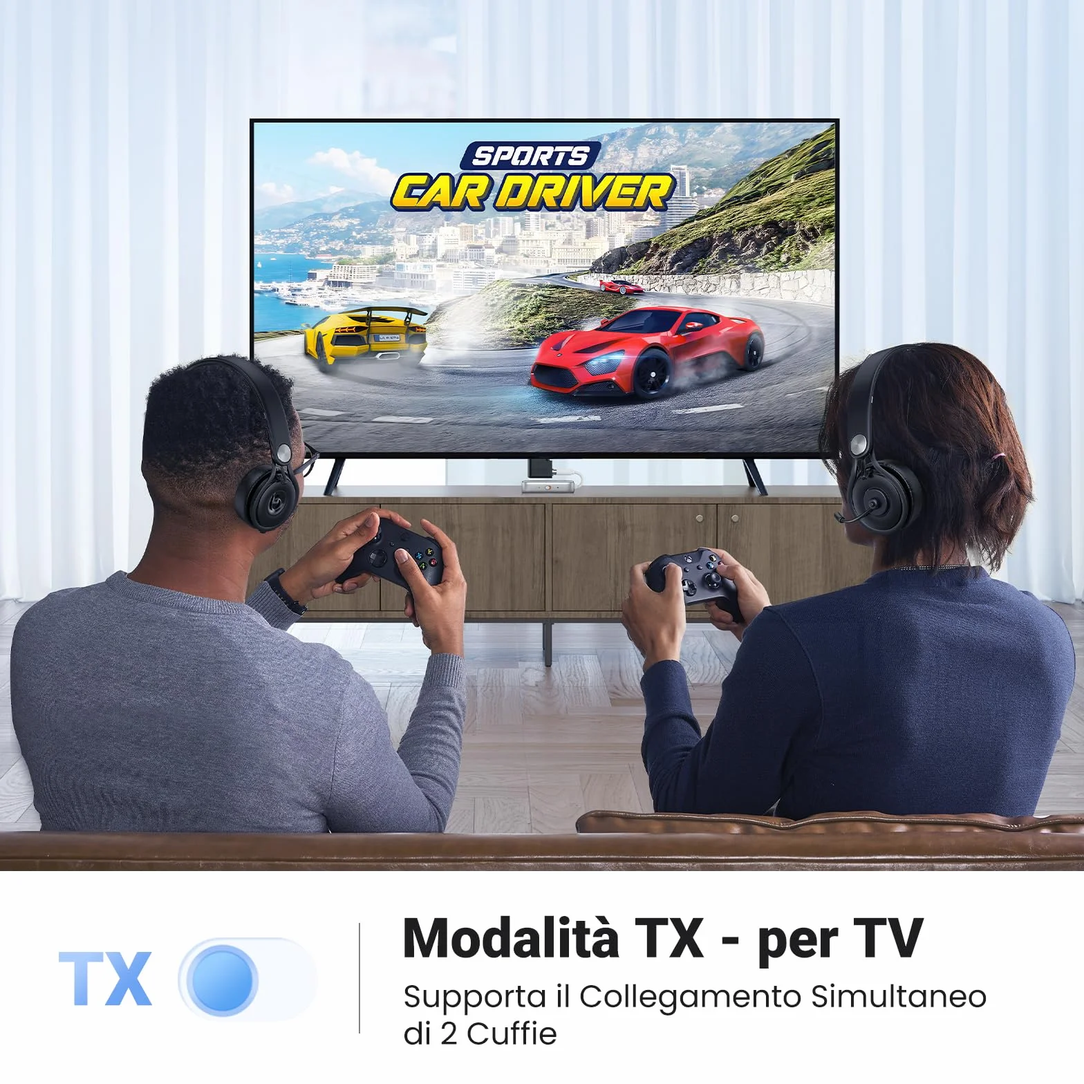 UGREEN Trasmettitore Ricevitore Bluetooth 6.0 Adattatore 2 in 1 Audio Jack 3.5 mm per Aereo TV PC