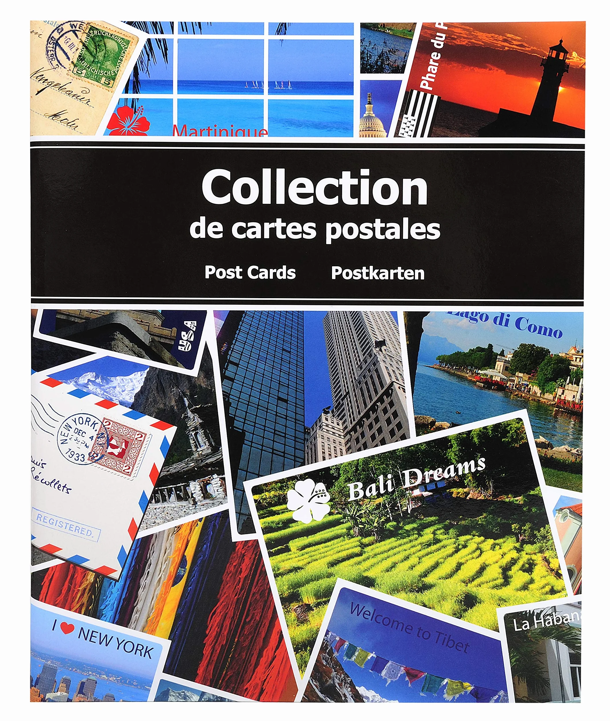 Exacompta Album da Collezione per 200 Cartoline postali 20x25,5cm
